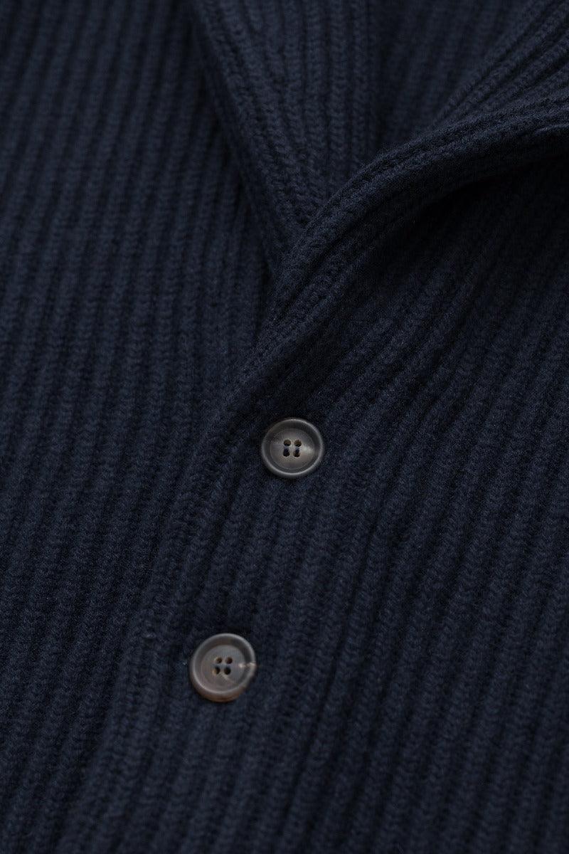 Begg x Co Yacht Cashmere Cardigan: Navy