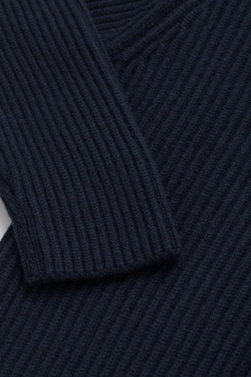 Begg x Co Yacht Cashmere Cardigan: Navy