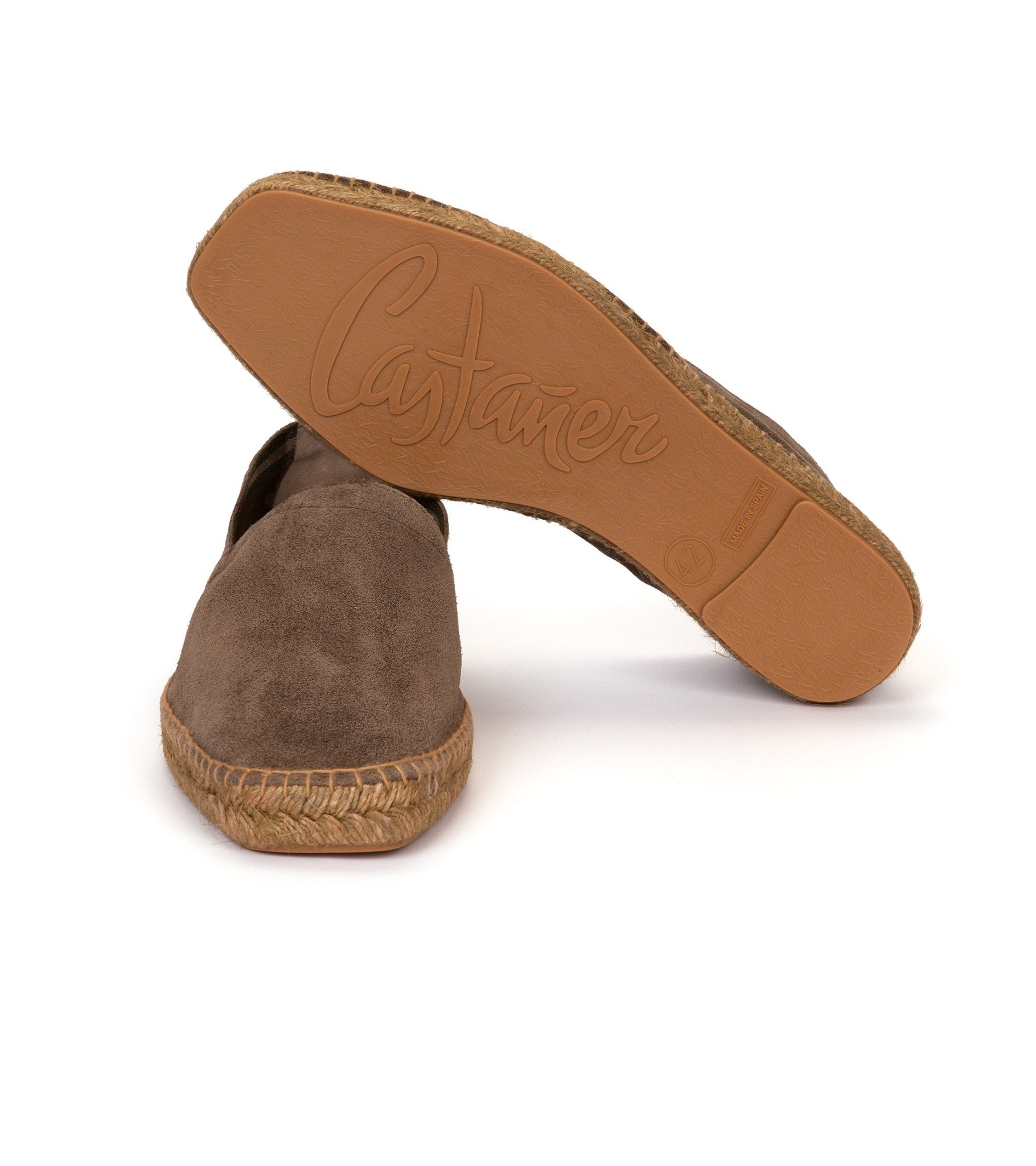 Castañer Pablo Suede Espadrille: Grey - Trunk Clothiers