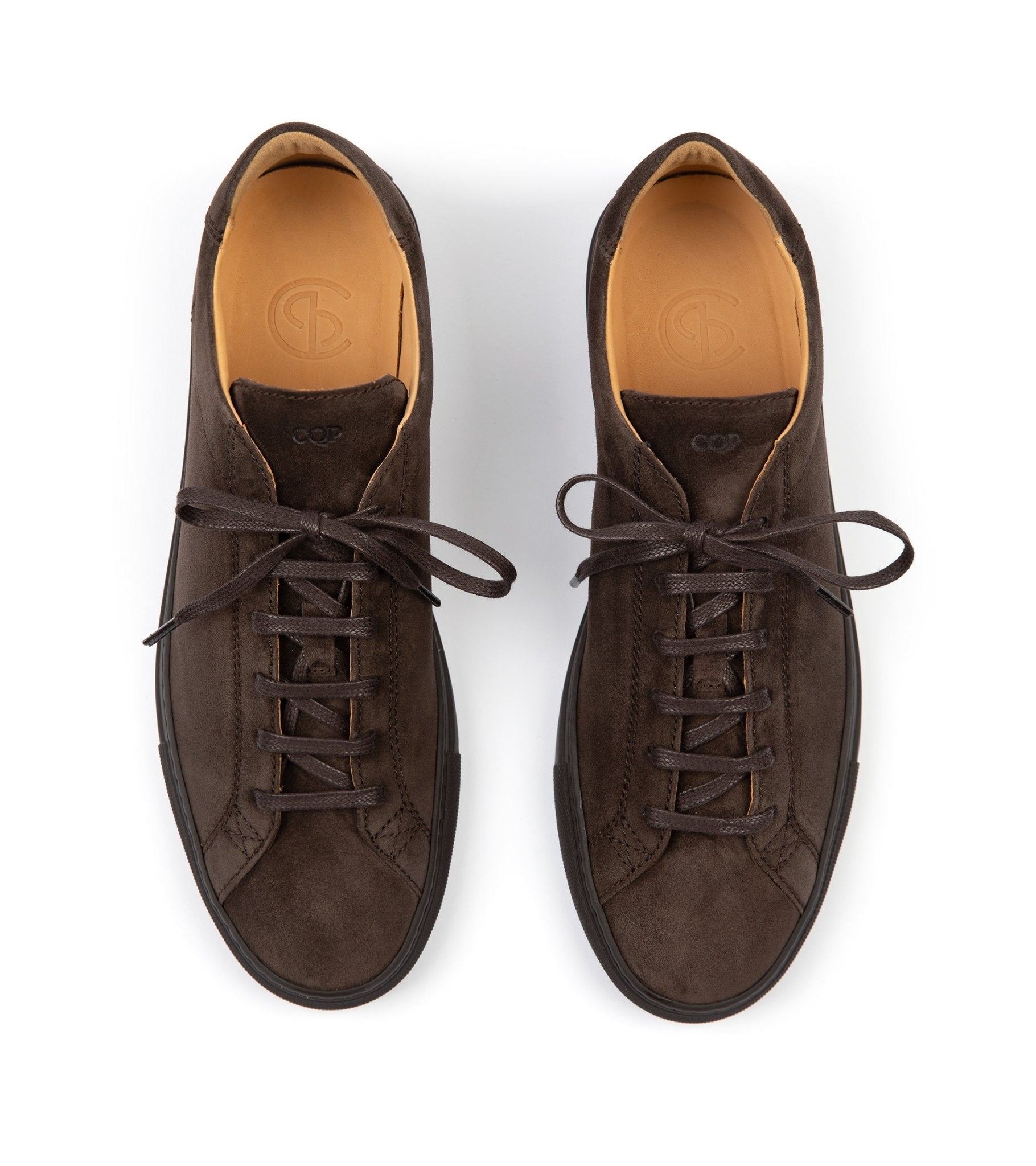 CQP Racquet Sr Suede Sneaker: Ebony Brown - Trunk Clothiers