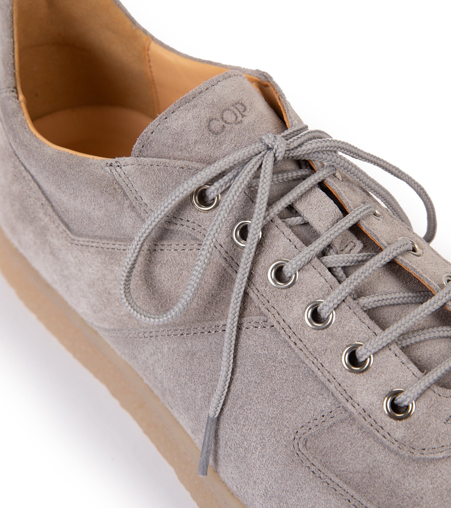 CQP Roamer Suede Sneaker: Cement - Trunk Clothiers