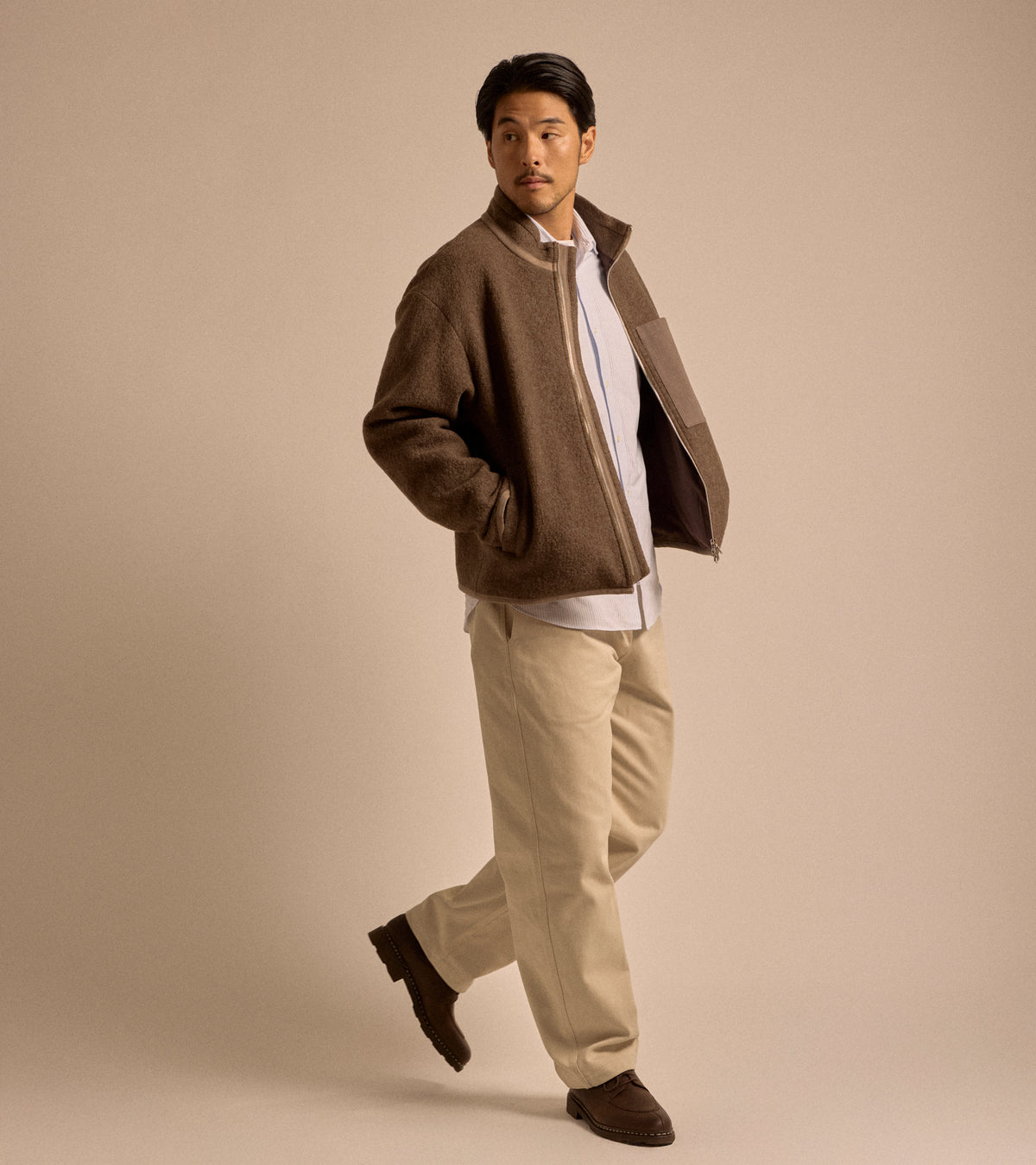 De Bonne Facture Heavy Cotton Balloon Trousers: Cream