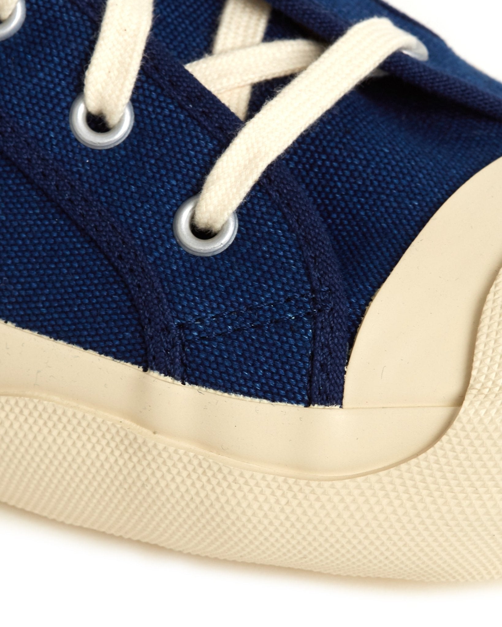 Doek Court Canvas Sneaker: Indigo - Trunk Clothiers