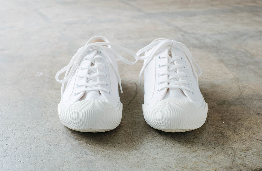 Doek Court Canvas Sneaker: Optical White