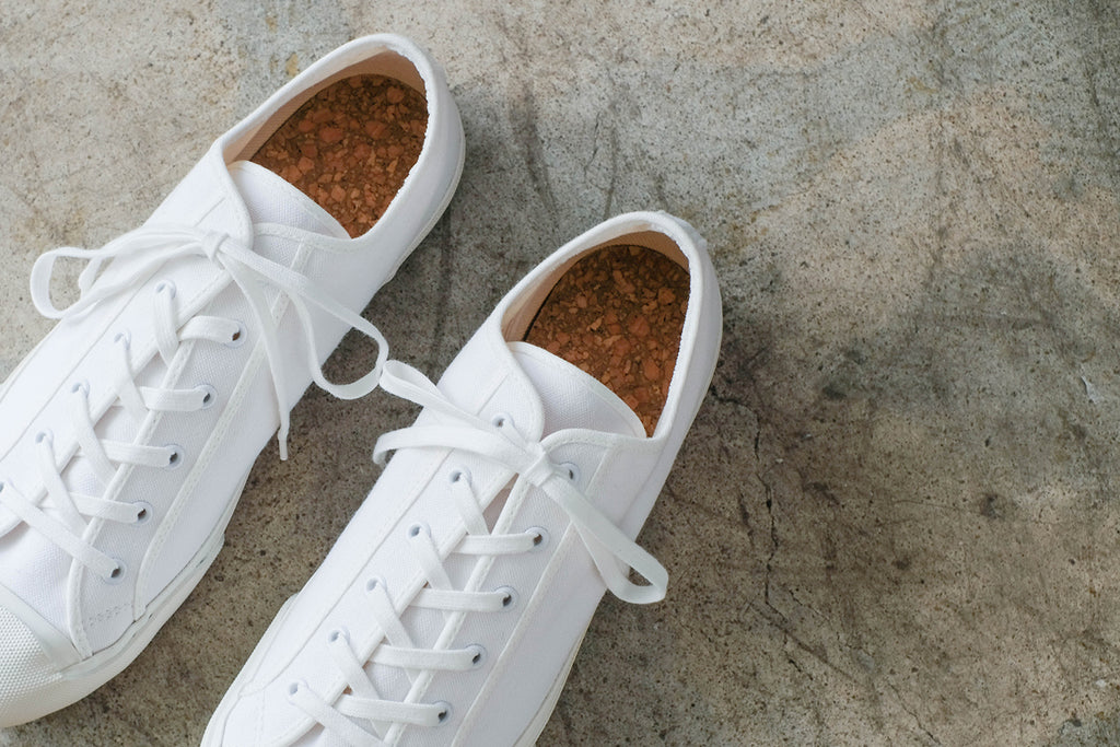 Doek Court Canvas Sneaker: Optical White