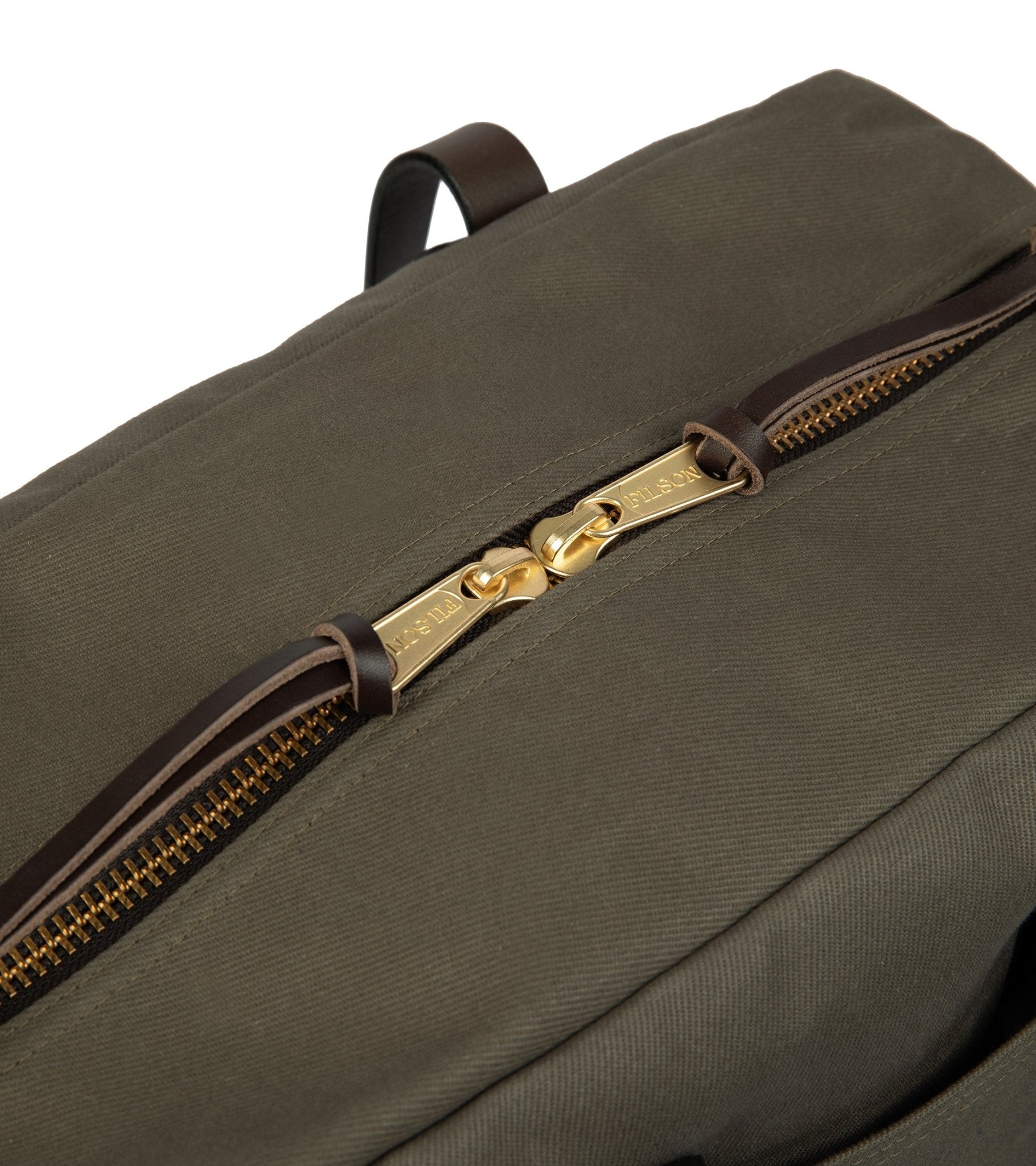Filson Rugged Twill Zip Tote Bag: Otter Green - Trunk Clothiers