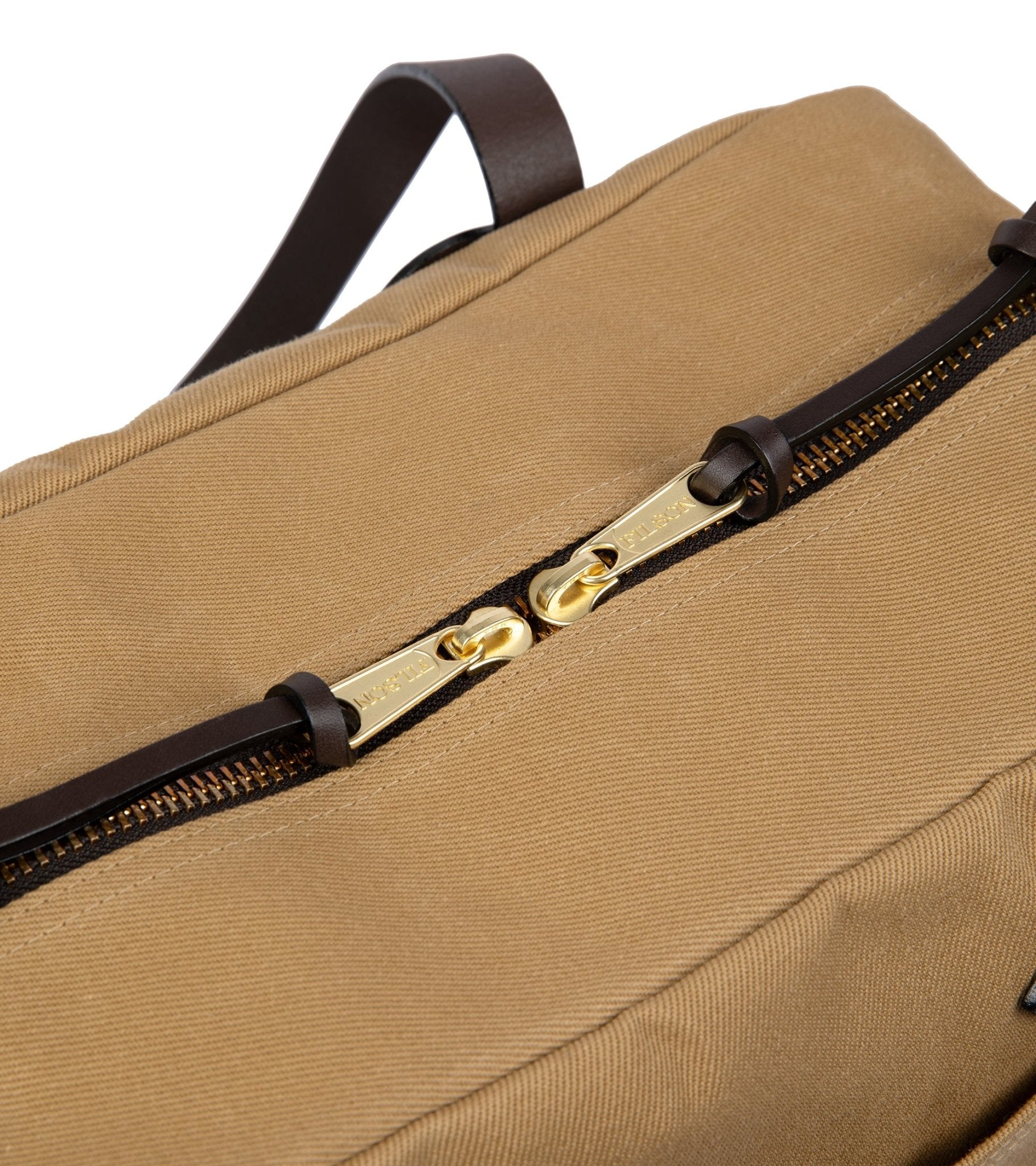 Filson Rugged Twill Zip Tote Bag: Tan - Trunk Clothiers