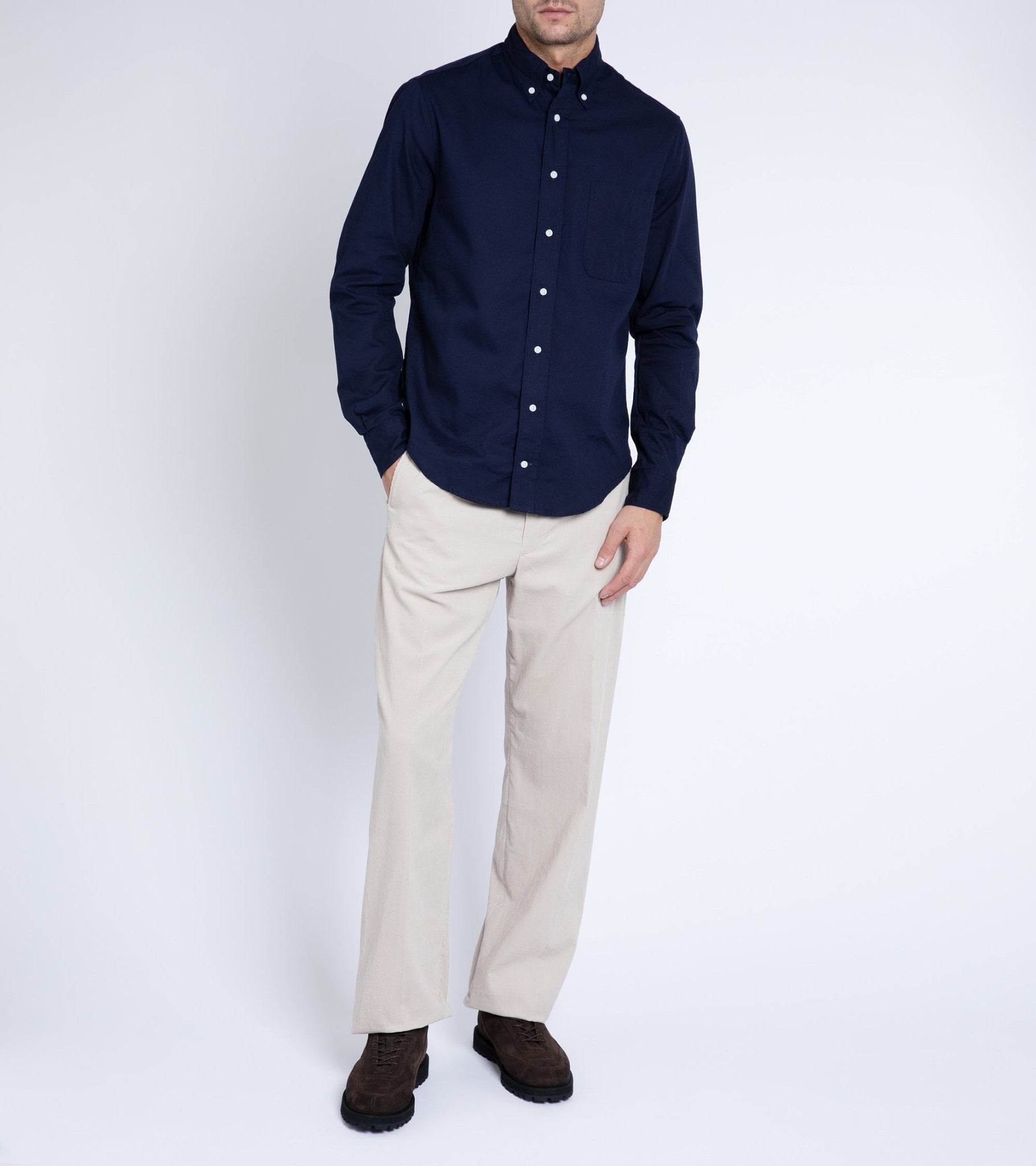 Gitman Vintage Oxford Shirt: Navy - Trunk Clothiers