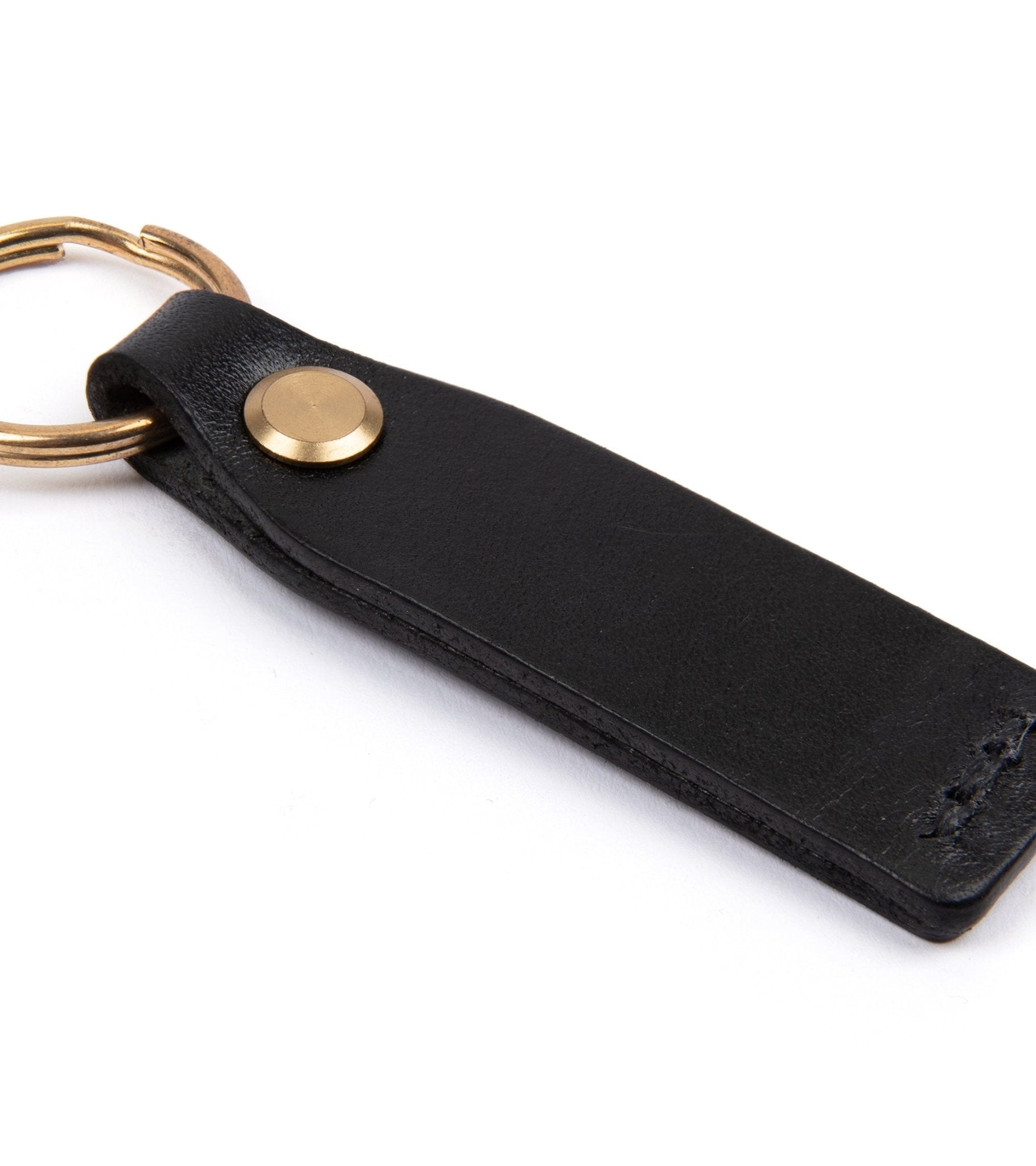 Hardy & Parsons Leather Key Fob: Black - Trunk Clothiers