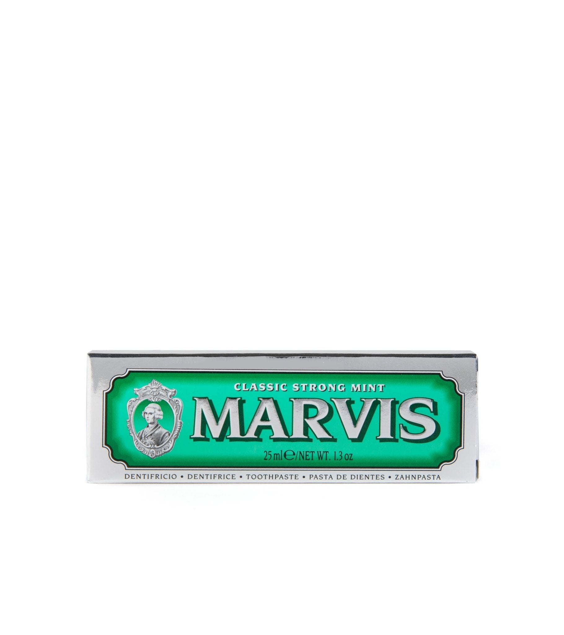 Marvis Travel Toothpaste 25ml: Classic Strong Mint - Trunk Clothiers