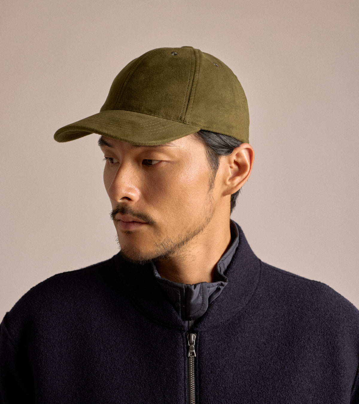 Mühlbauer Base Cotton Moleskin Cap: Green