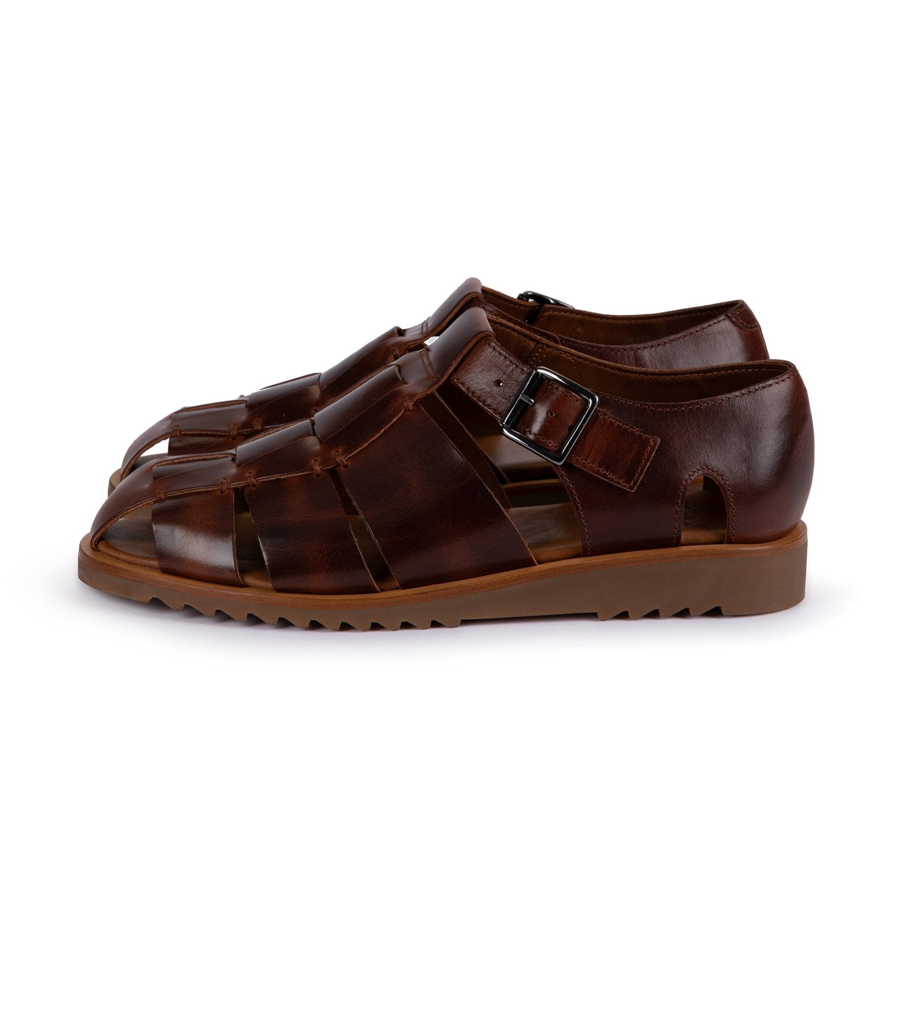 Paraboot Pacific Leather Sandals: Marron - Trunk Clothiers