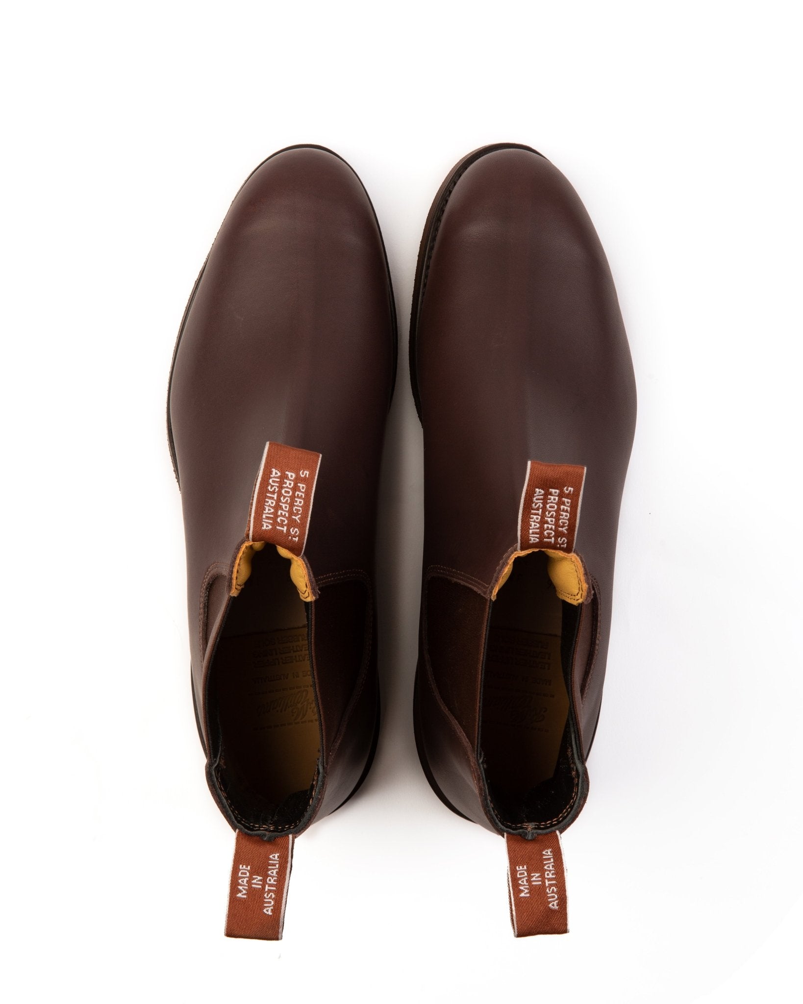 R.M. Williams Gardener Greasy Kip Leather Boot: Brown - Trunk Clothiers
