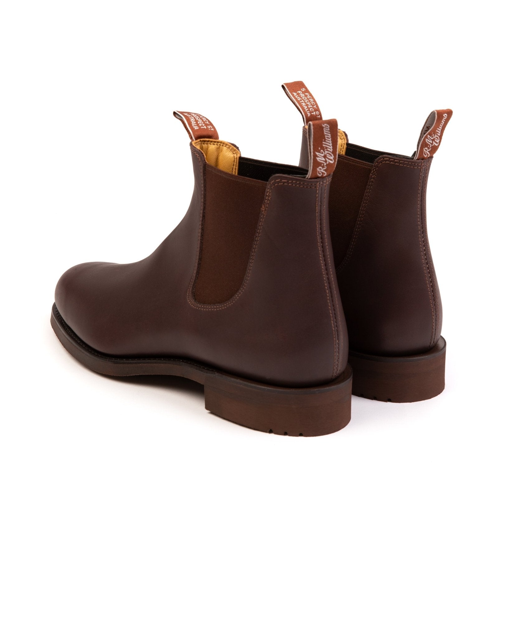 R.M. Williams Gardener Greasy Kip Leather Boot: Brown - Trunk Clothiers