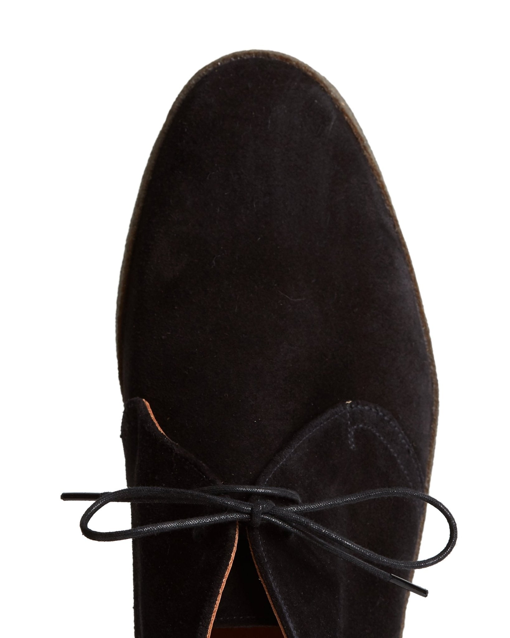 Sanders Hi-Top Suede Chukka Boot: Black - Trunk Clothiers