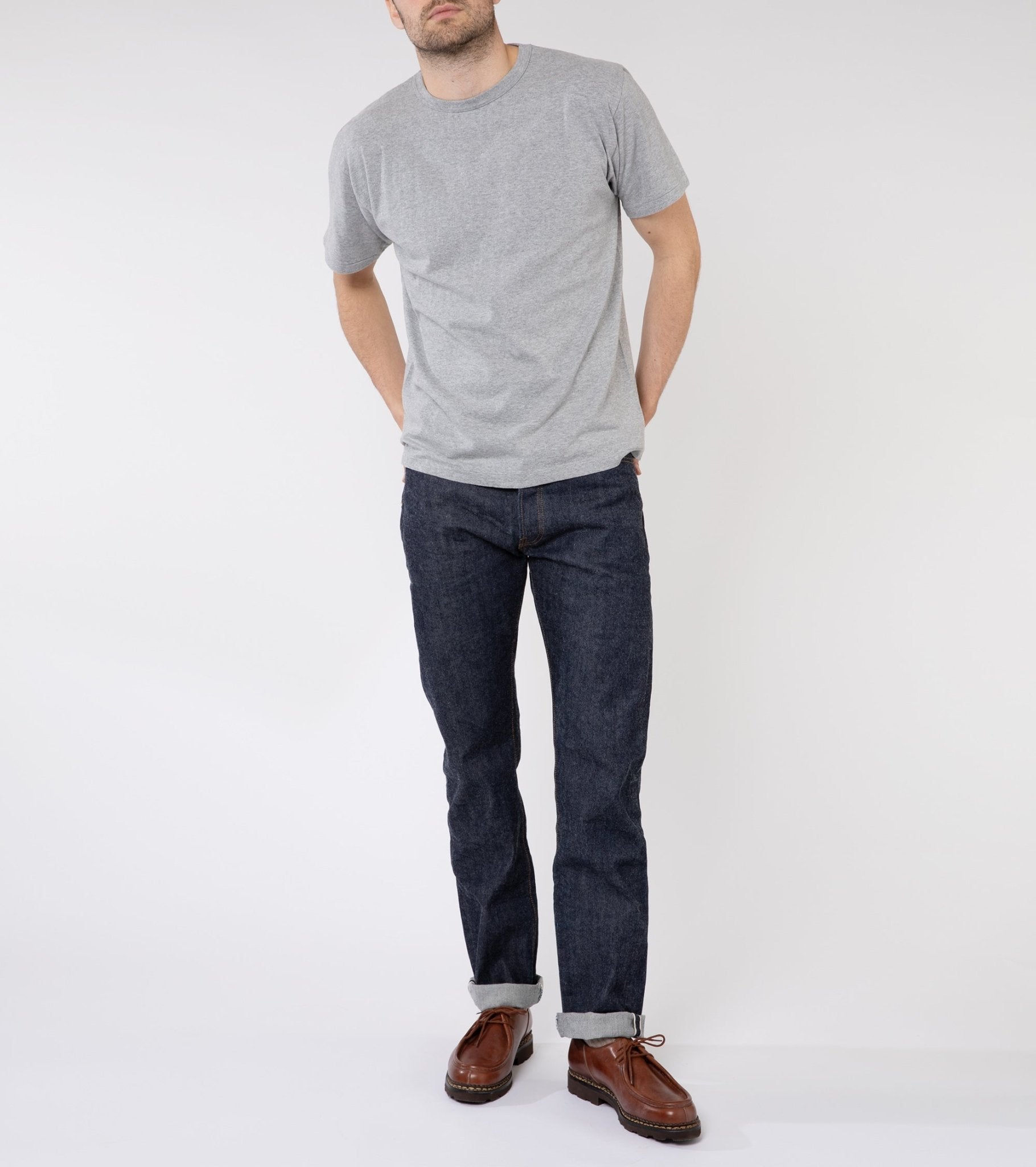 Sunray Sportswear Haleiwa Short Sleeve Cotton T-Shirt: Hambledon Grey - Trunk Clothiers