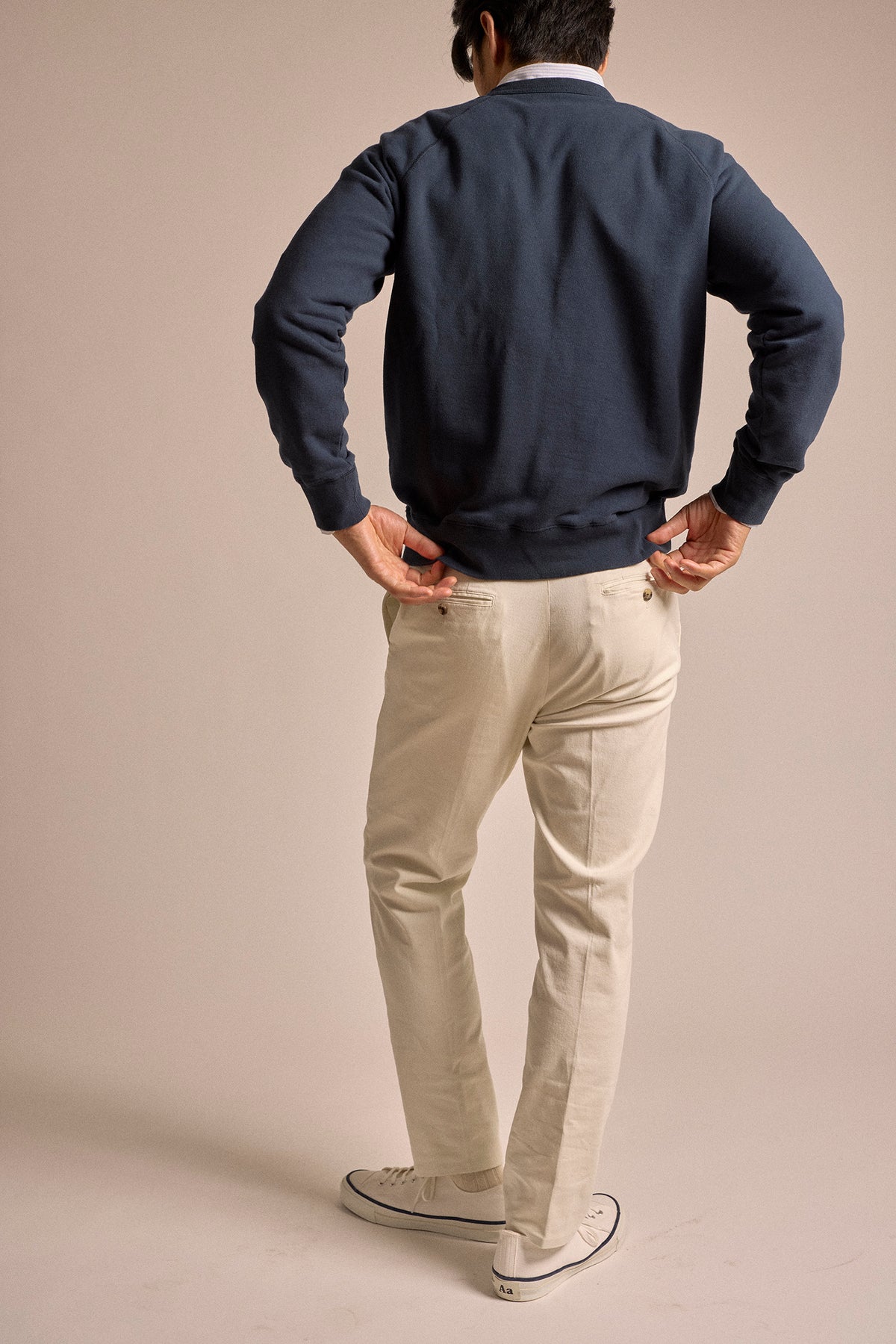 Trunk Cooper Cotton Crew Neck Sweatshirt: Navy
