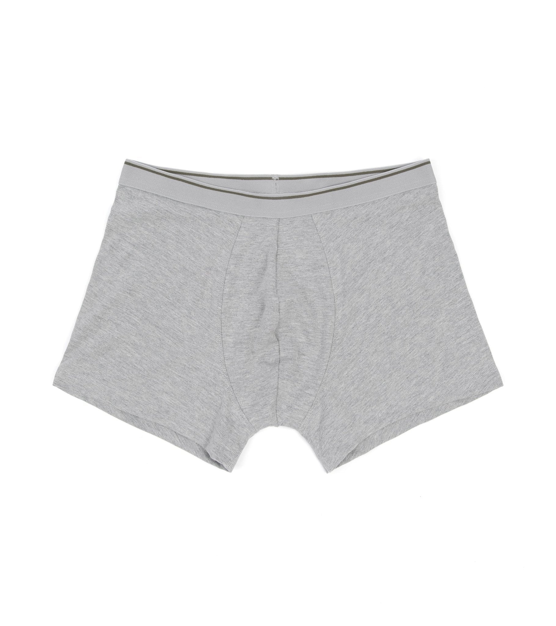 Trunk 2 Pack Organic Cotton Boxer Briefs: Grey Marl - Trunk Clothiers