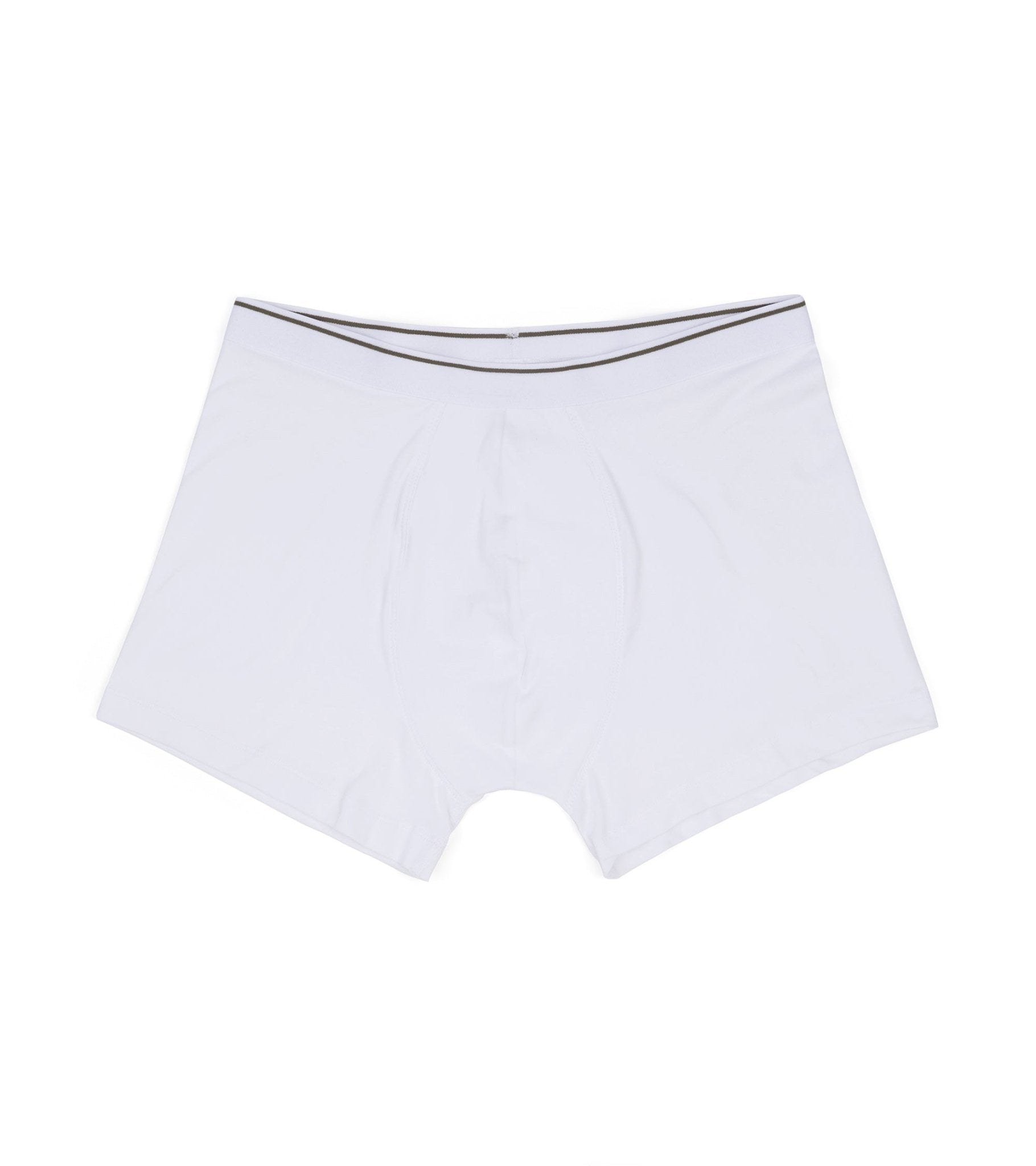 Trunk 2 Pack Organic Cotton Boxer Briefs: White - Trunk Clothiers