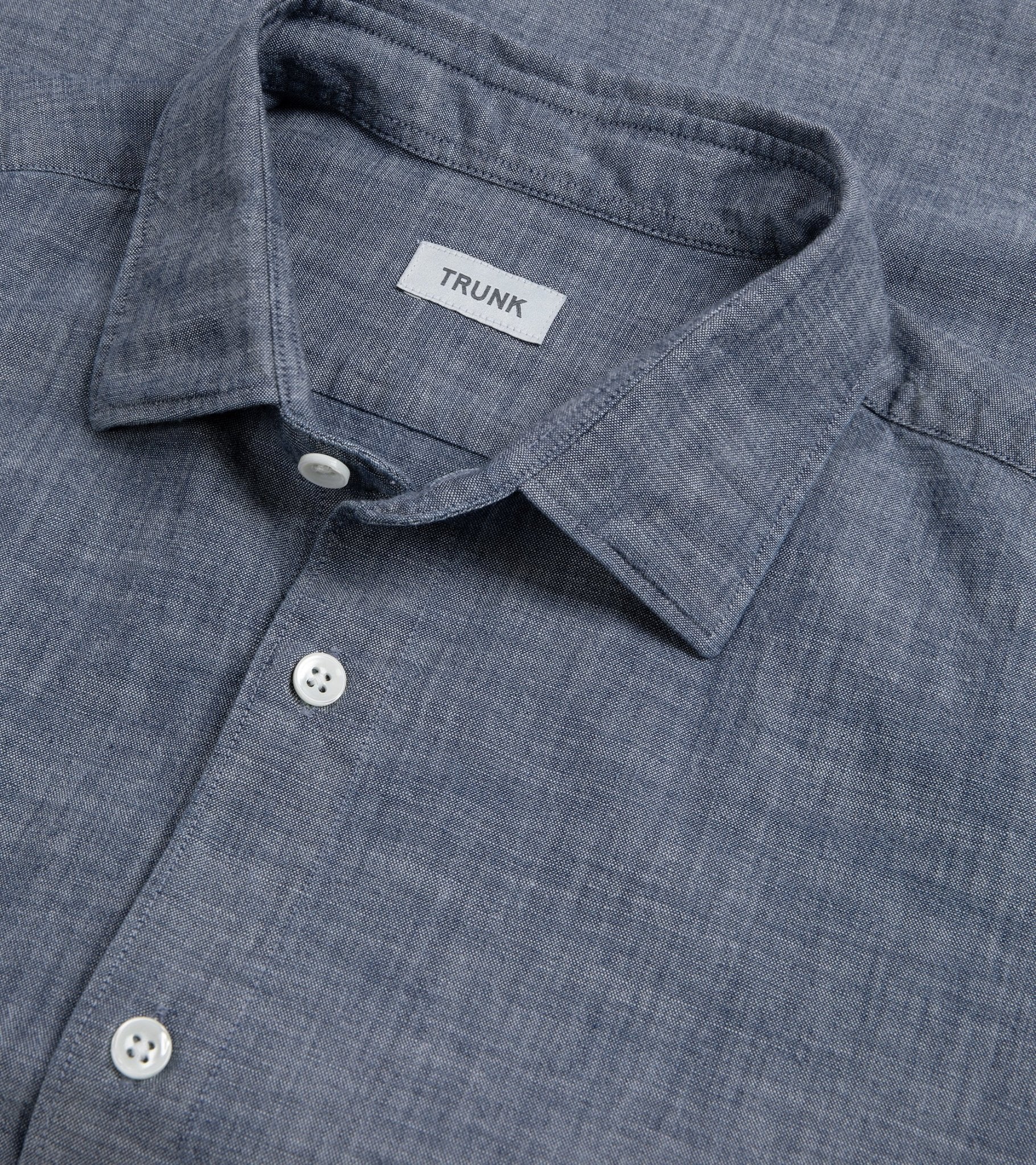 Trunk Austin Japanese Chambray Shirt: Dark Blue - Trunk Clothiers