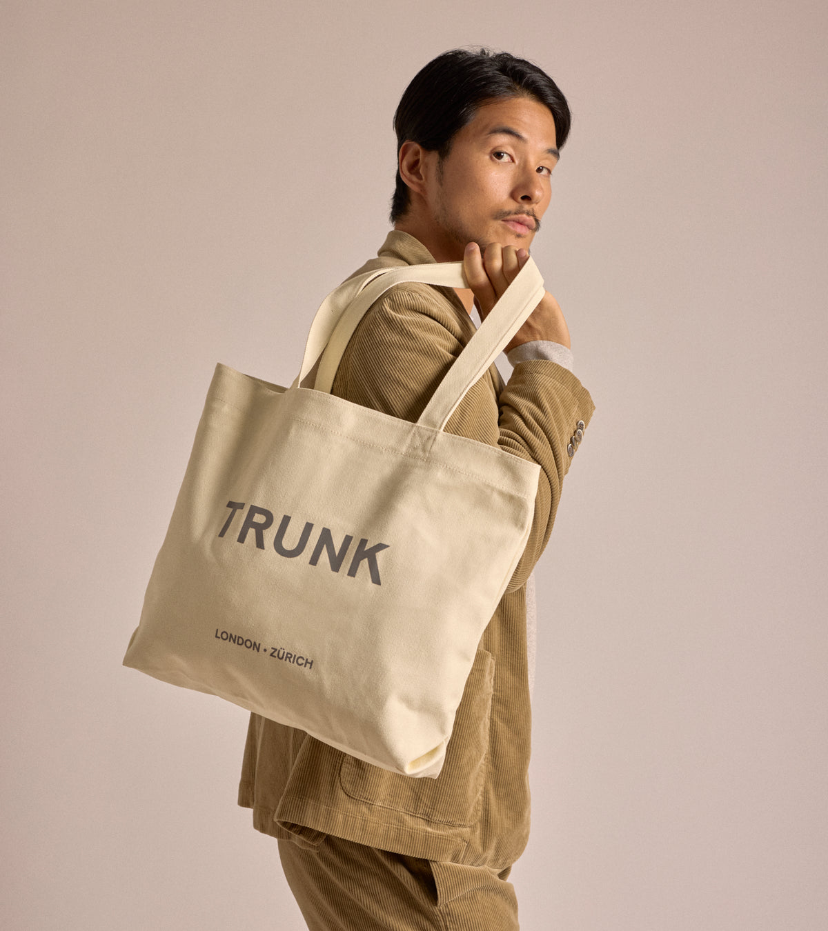 Trunk Cotton Canvas Shopper: Off White