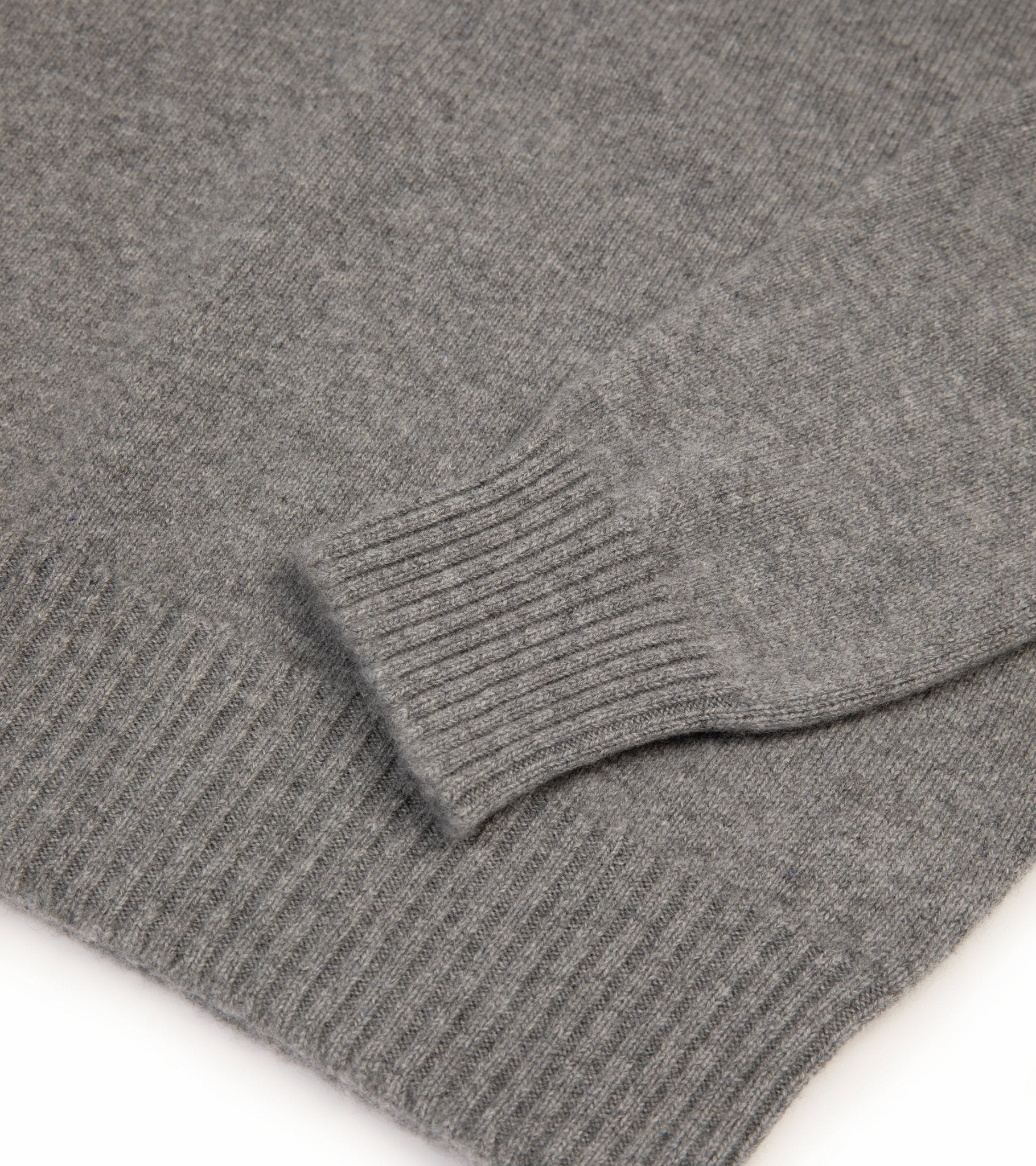 Trunk Crawford Cashmere Crew Neck Sweater: Grey Flannel - Trunk Clothiers