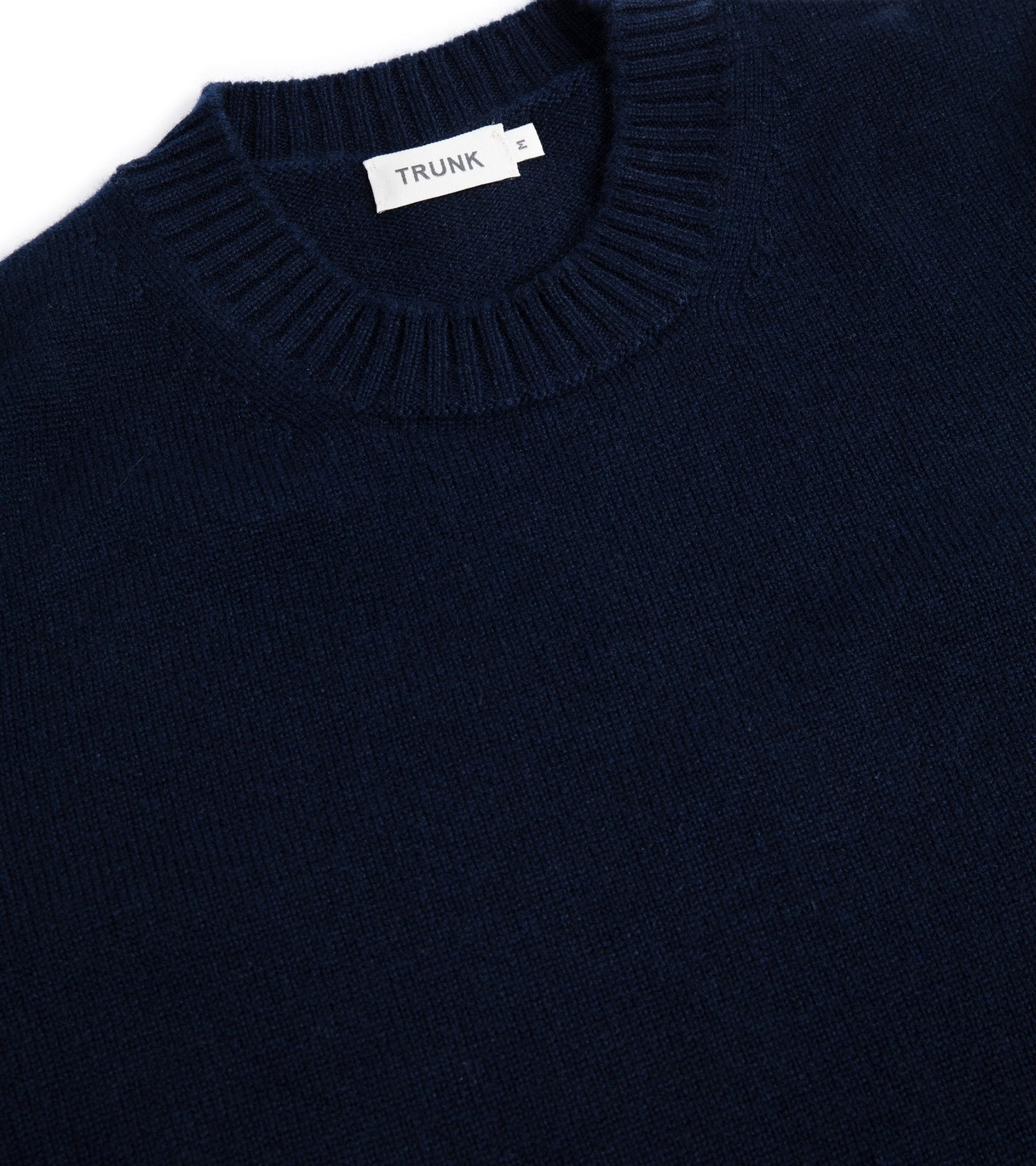 Trunk Dover Cashmere Crew Neck Sweater: Navy - Trunk Clothiers