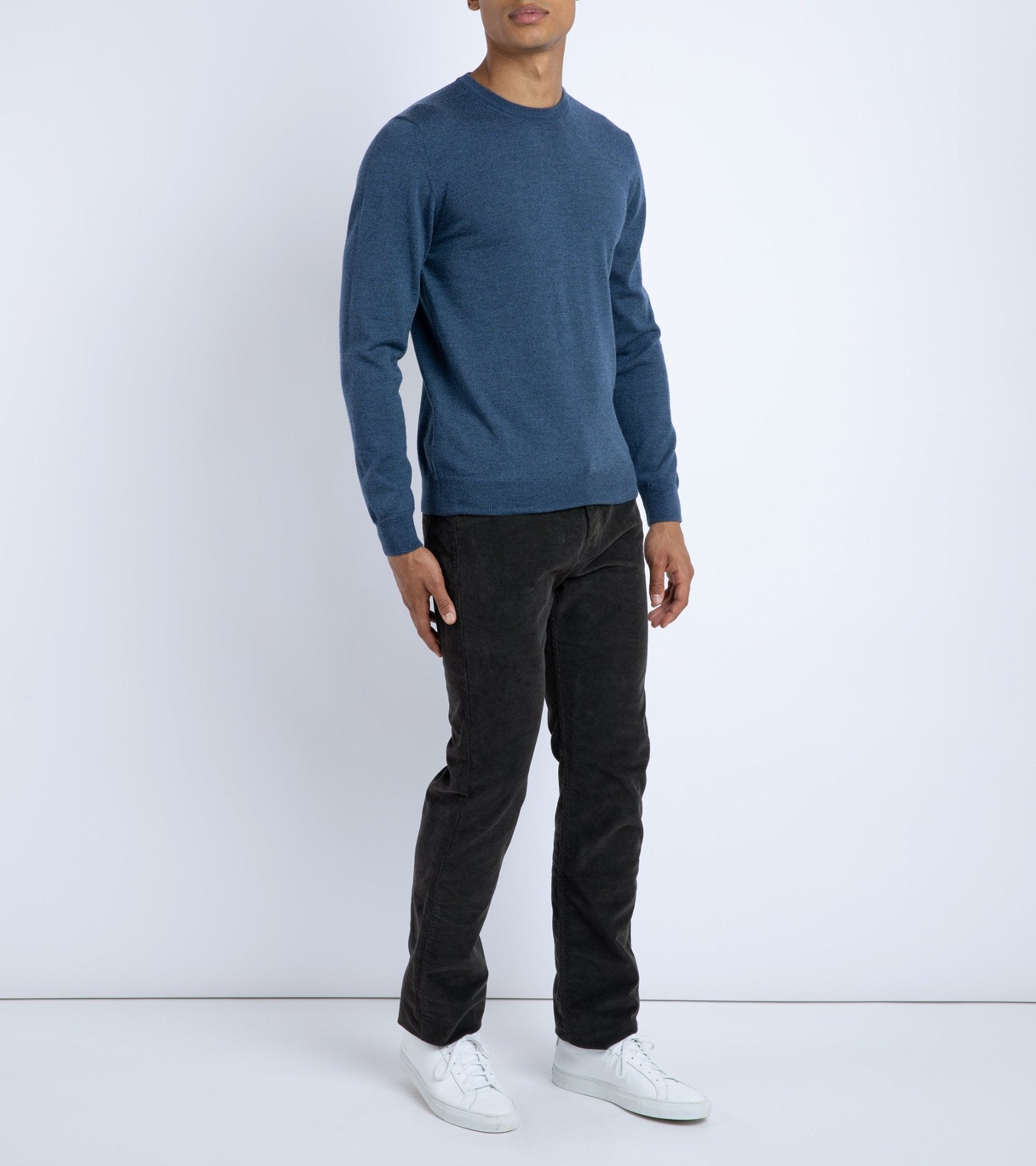 Trunk Duke Corduroy 5 Pocket Trousers: Dark Grey - Trunk Clothiers