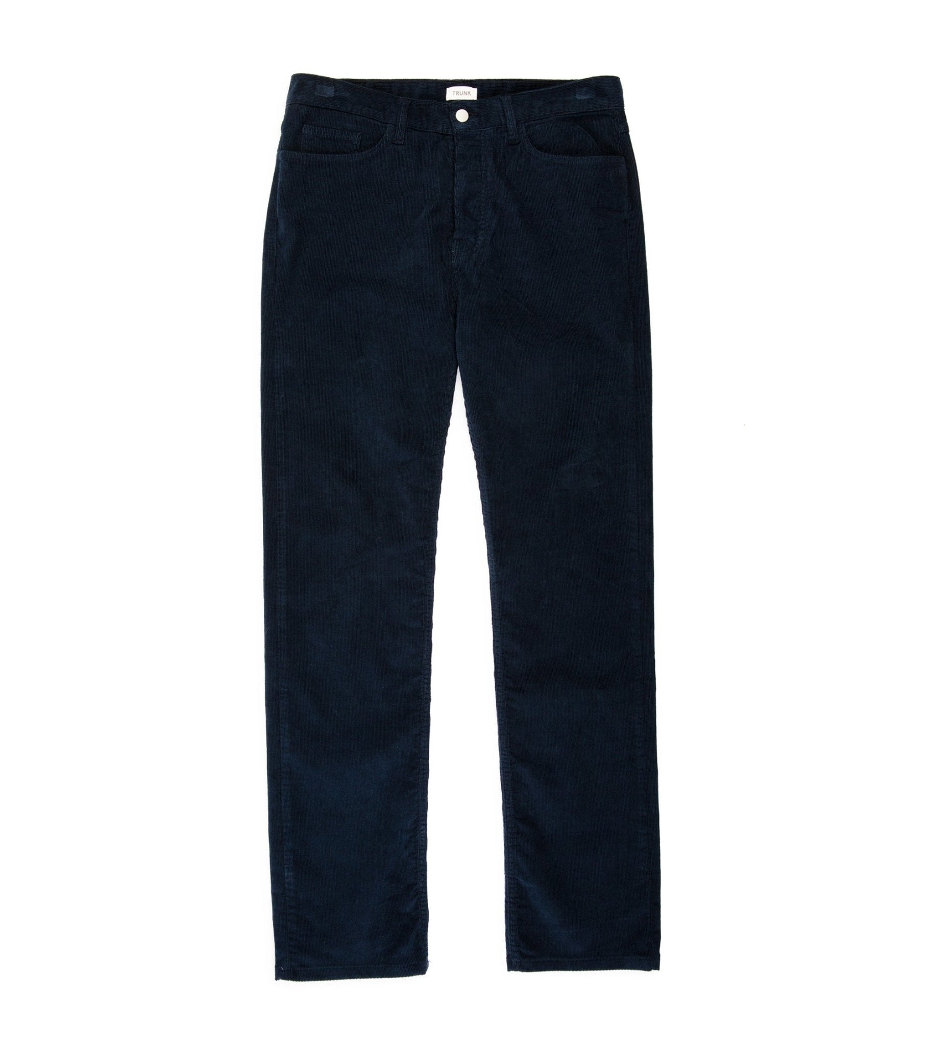 Trunk Duke Corduroy 5 Pocket Trousers: Navy - Trunk Clothiers