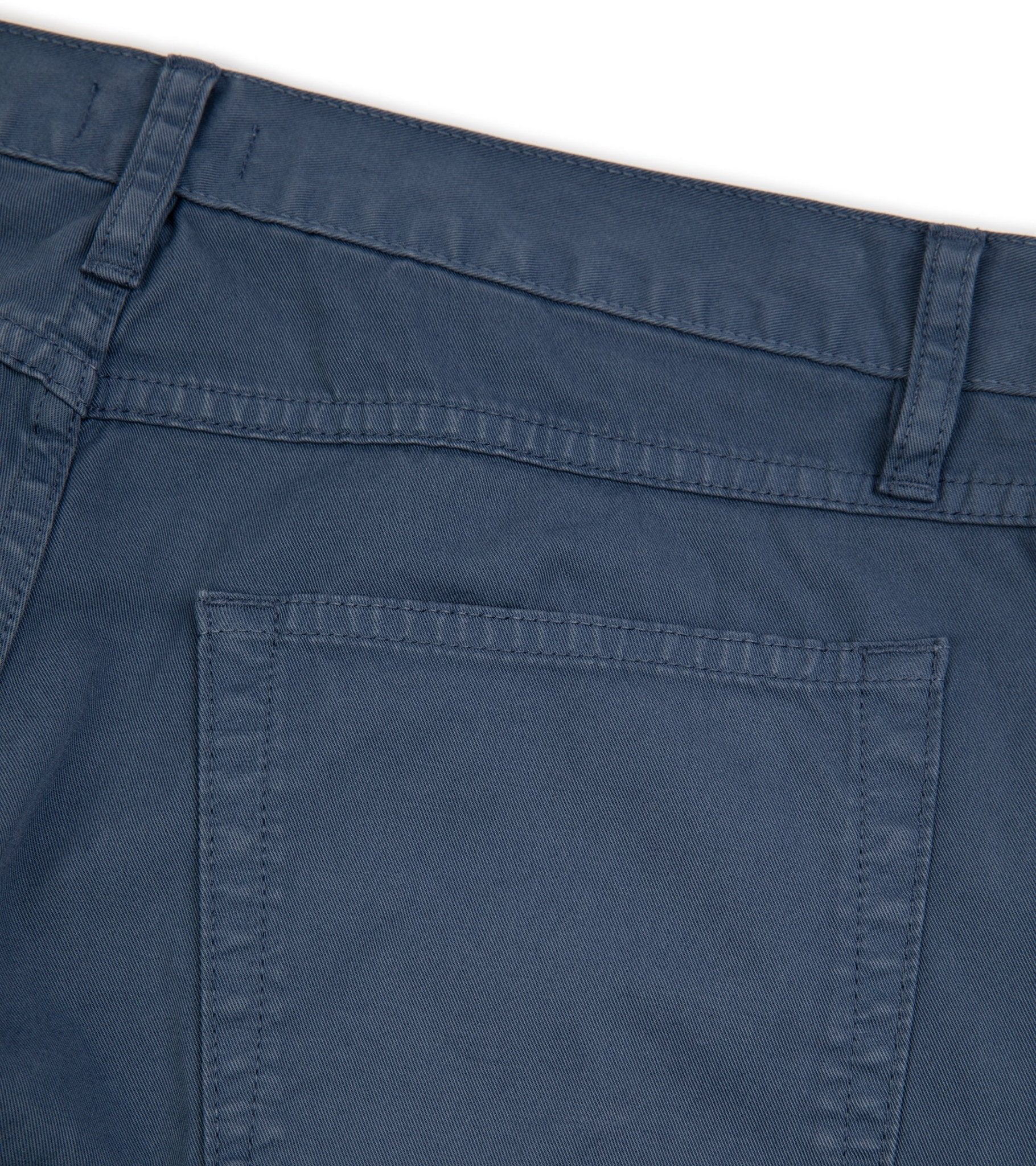 Trunk Duke Cotton 5 Pocket Trousers: Blue - Trunk Clothiers
