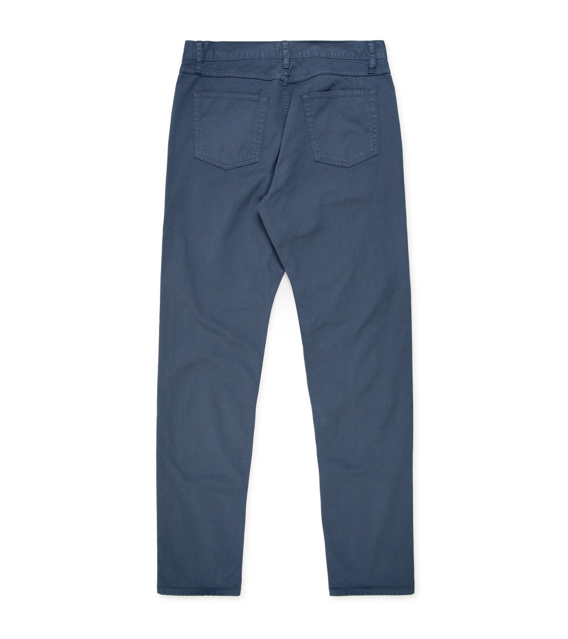 Trunk Duke Cotton 5 Pocket Trousers: Blue - Trunk Clothiers