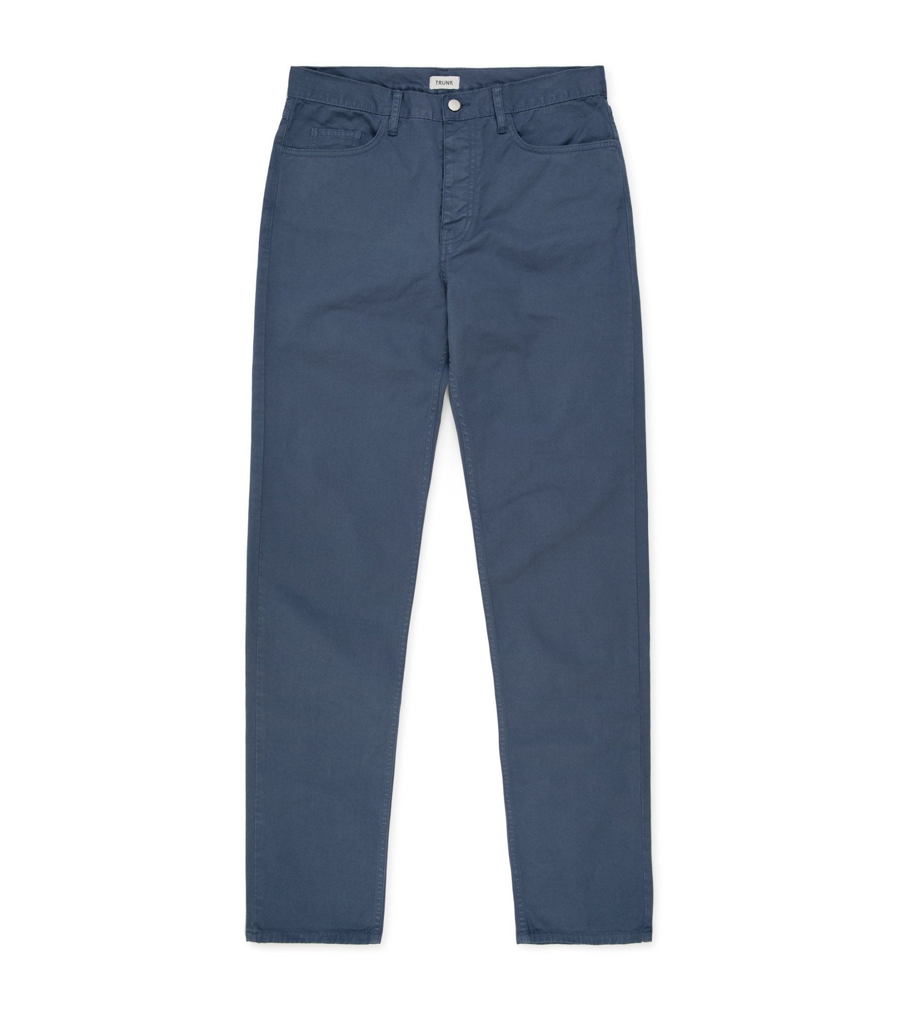 Trunk Duke Cotton 5 Pocket Trousers: Blue - Trunk Clothiers