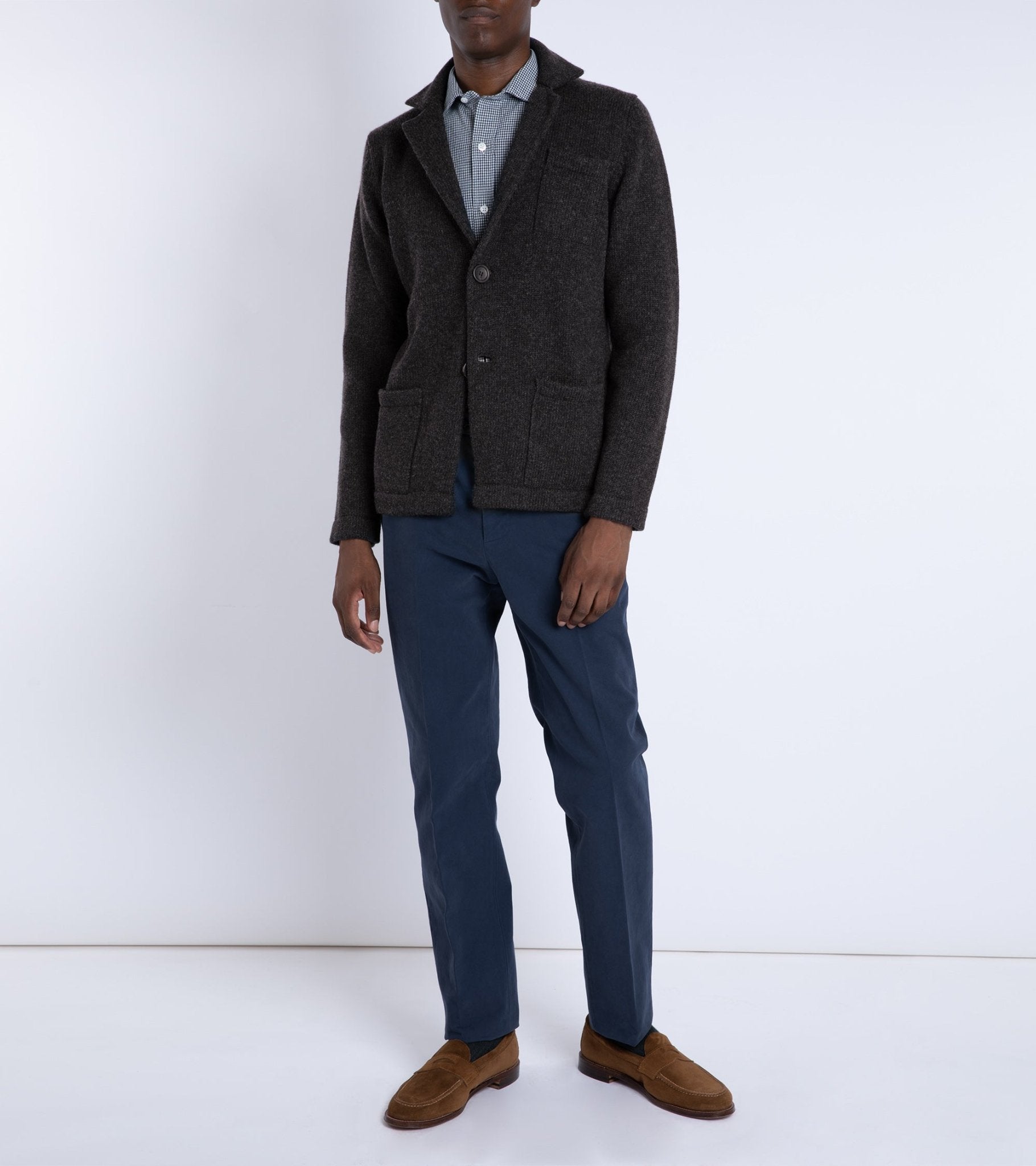 Trunk Stanhope Cotton Twill Trousers: Washed Navy - Trunk Clothiers