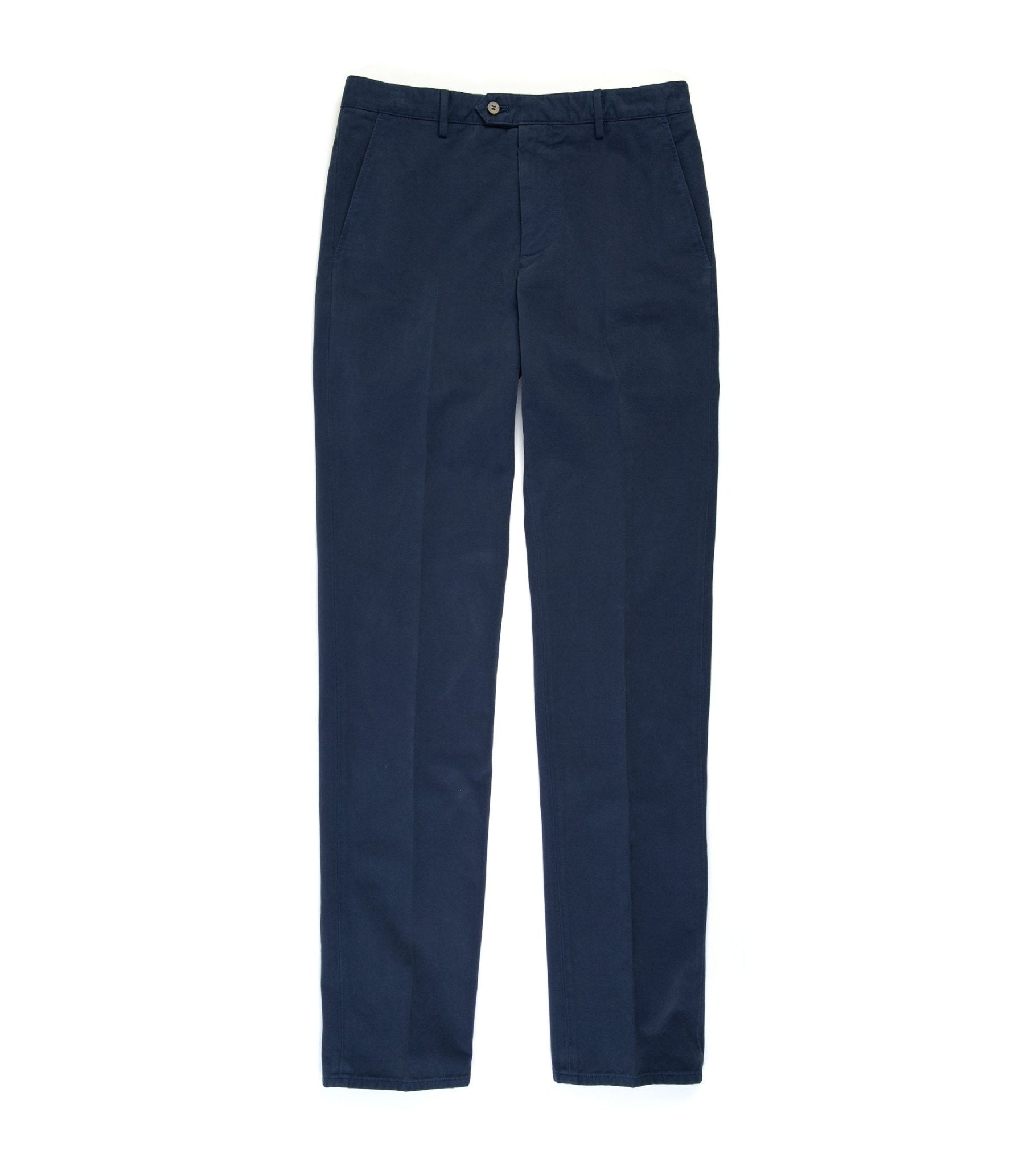 Trunk Stanhope Cotton Twill Trousers: Washed Navy - Trunk Clothiers