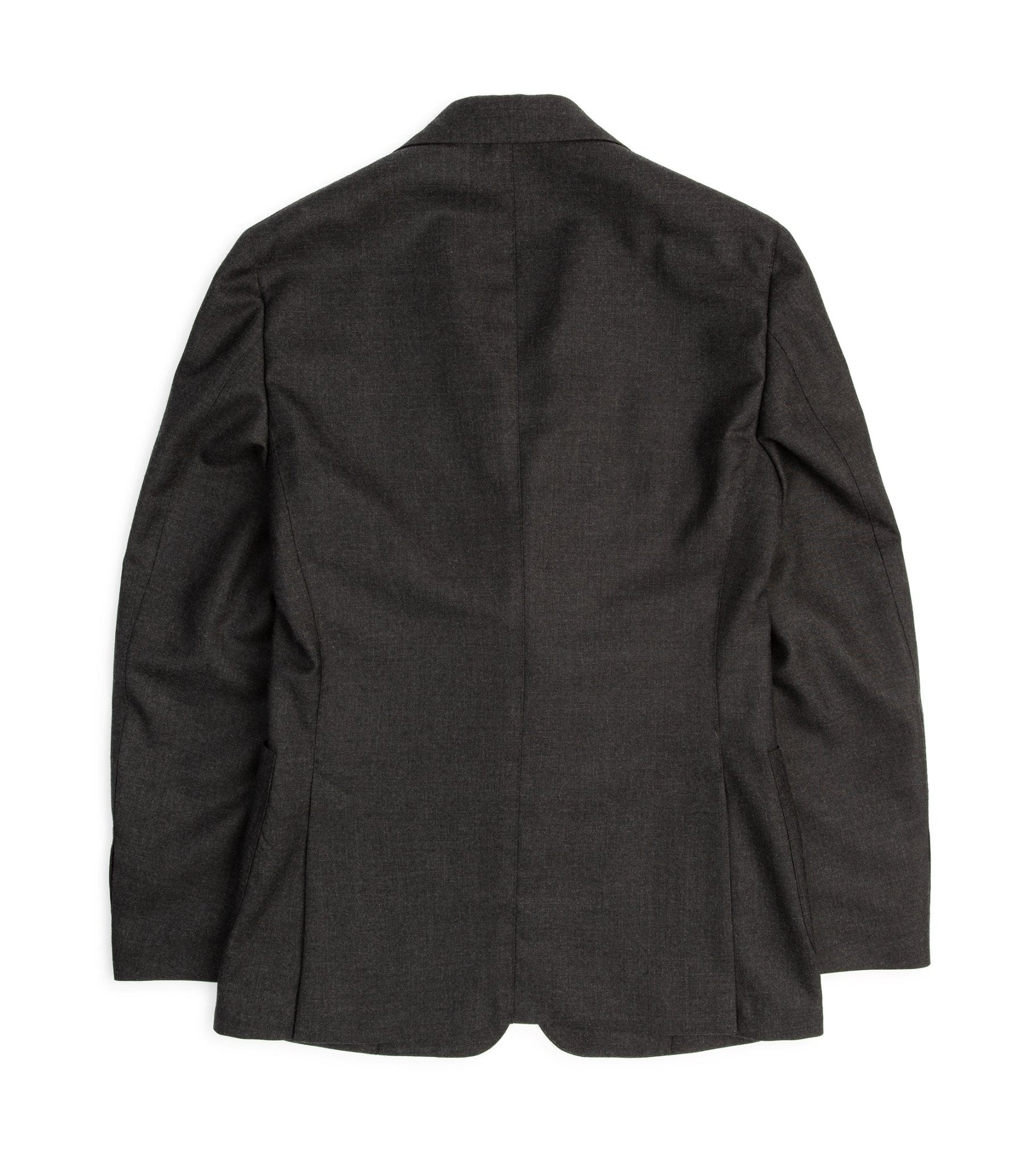 Trunk Wigmore Wool Twill Suit Jacket: Charcoal - Trunk Clothiers
