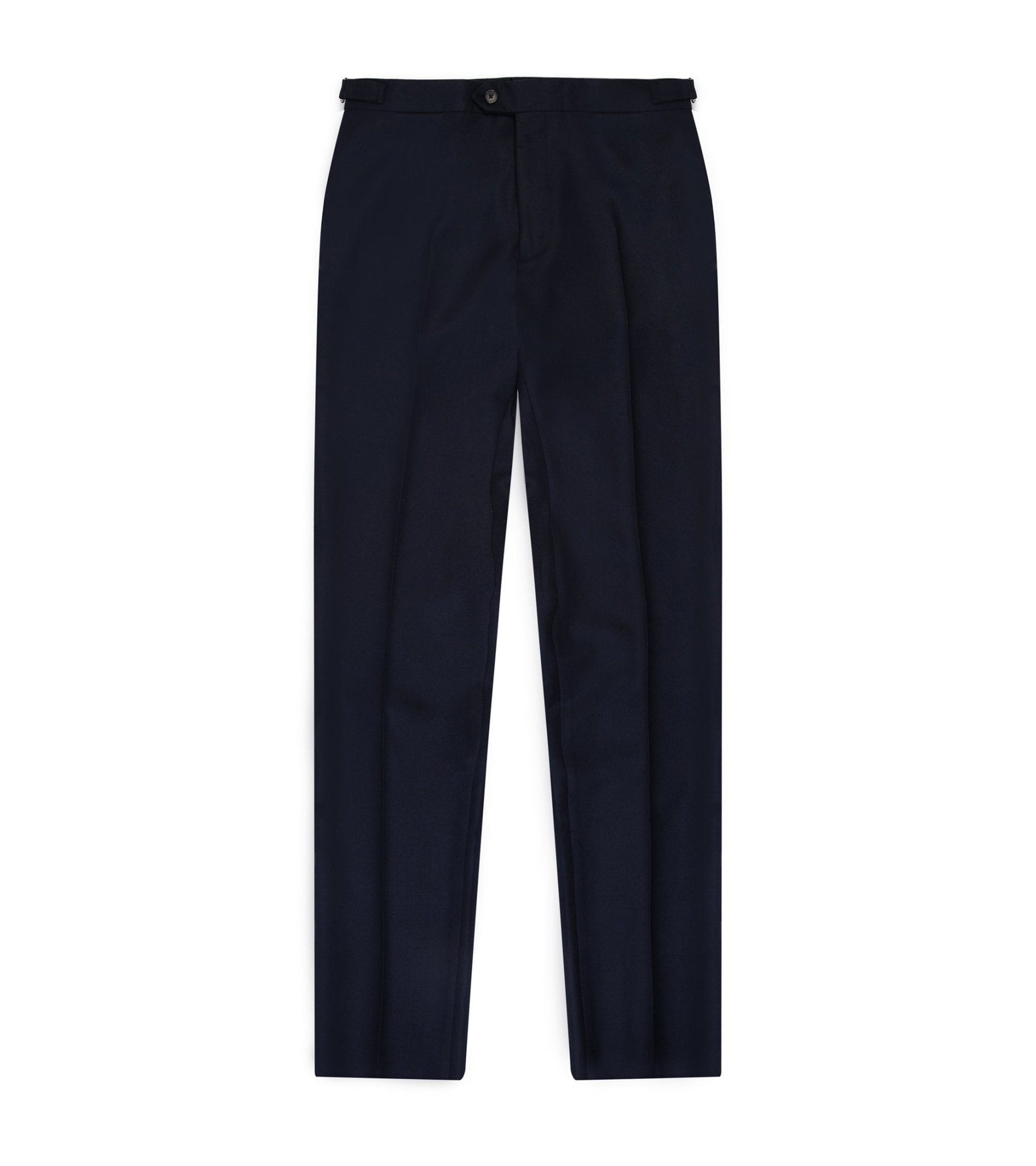 Trunk Wigmore Wool Twill Suit Trousers: Navy - Trunk Clothiers