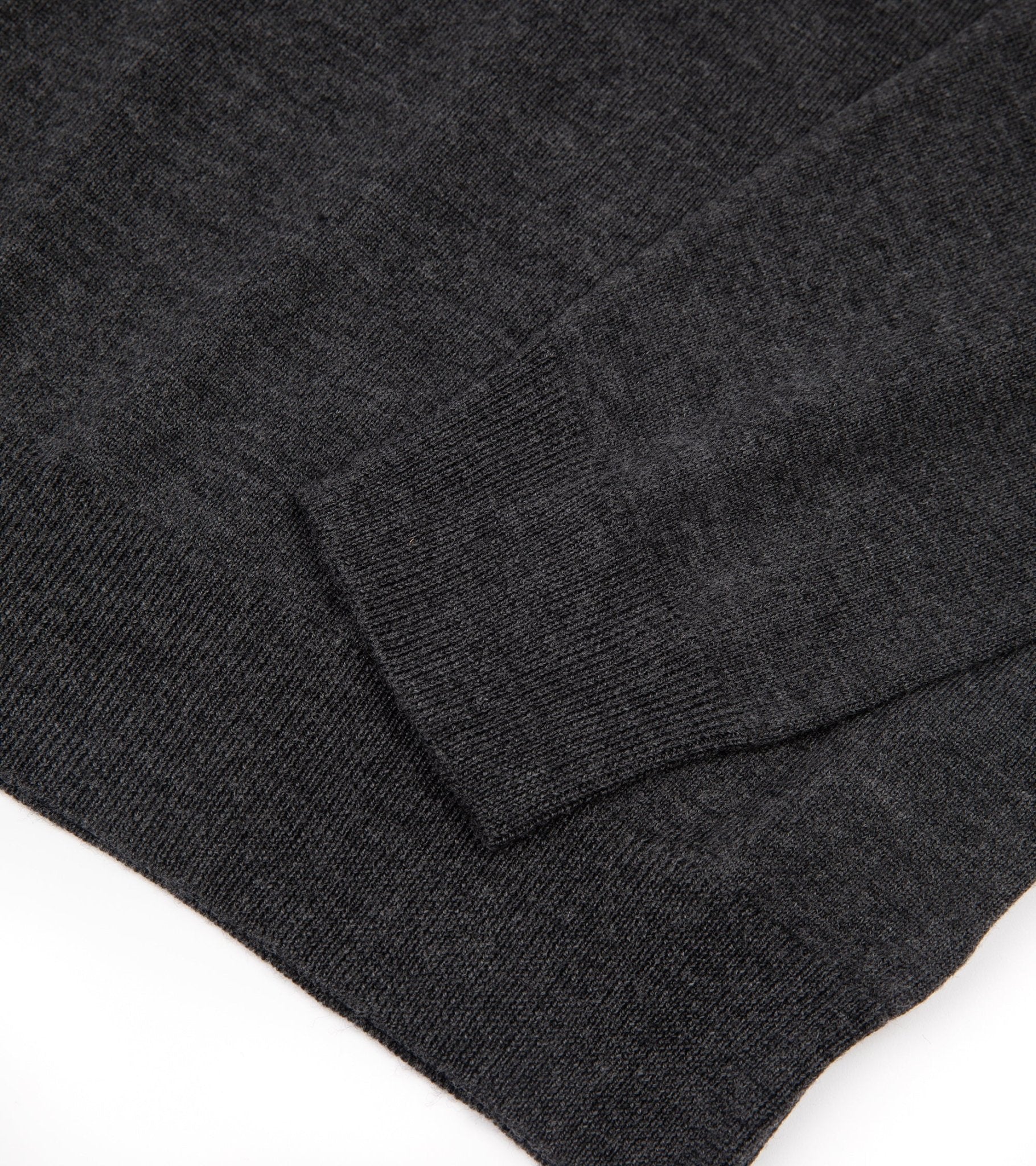 Trunk William Merino Roll Neck Sweater: Charcoal - Trunk Clothiers