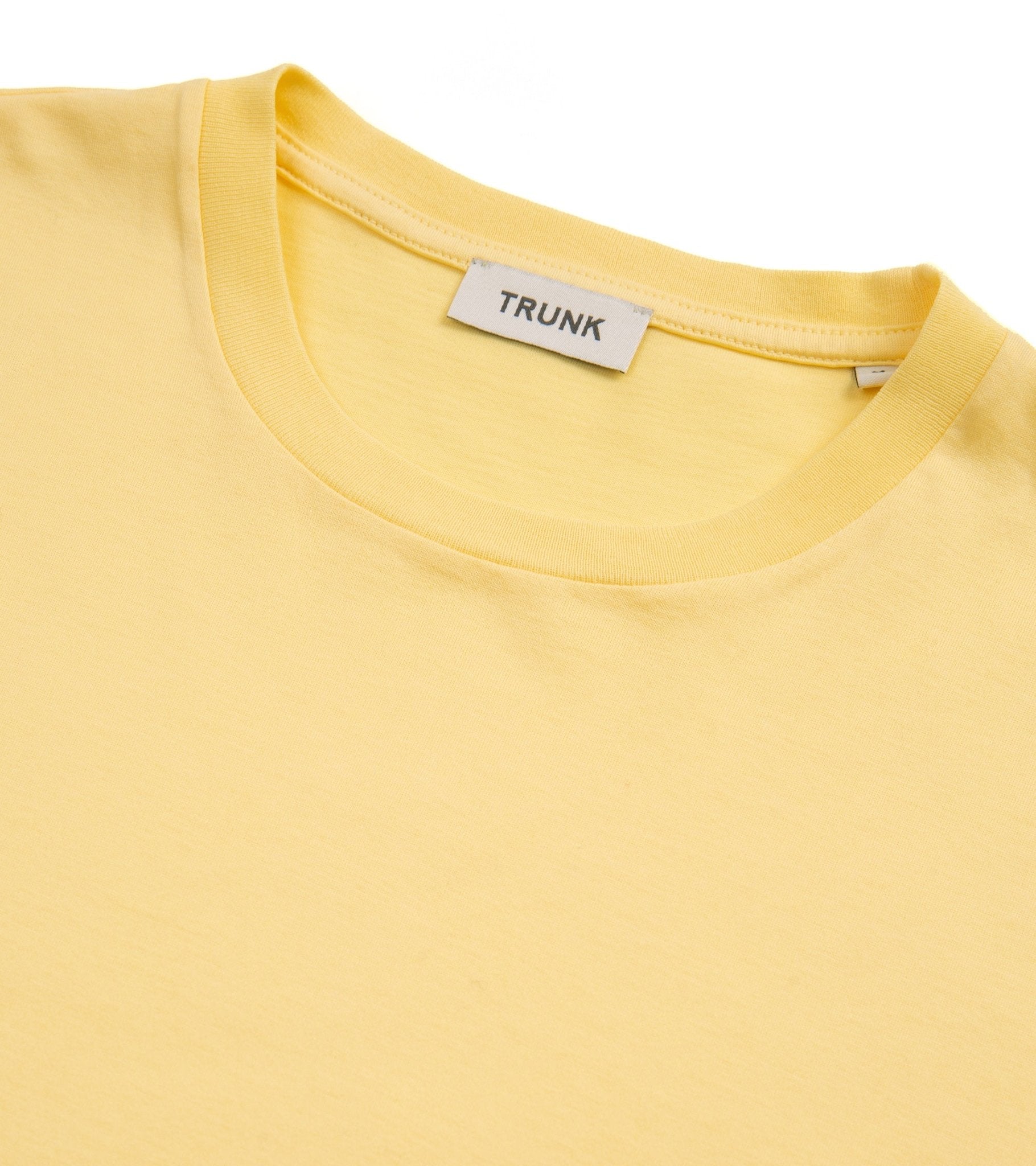 Trunk York Garment Dyed Short Sleeve T-Shirt: Yellow - Trunk Clothiers