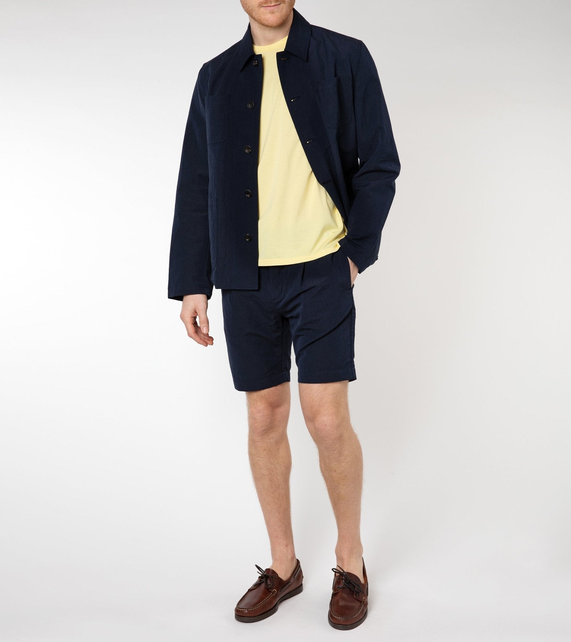 Trunk York Garment Dyed Short Sleeve T-Shirt: Yellow - Trunk Clothiers