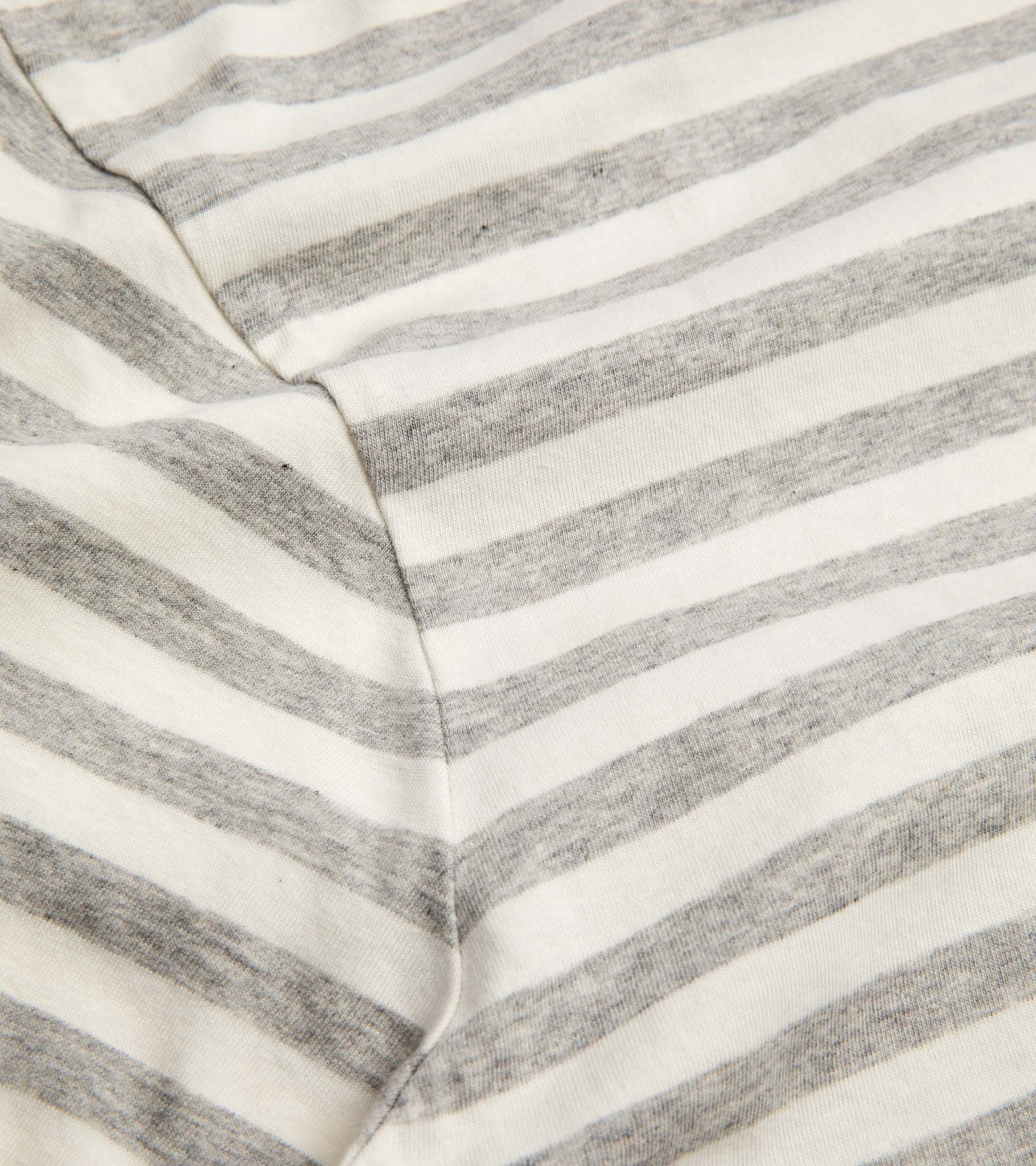 Trunk York Stripe T-Shirt: Ecru/Grey - Trunk Clothiers