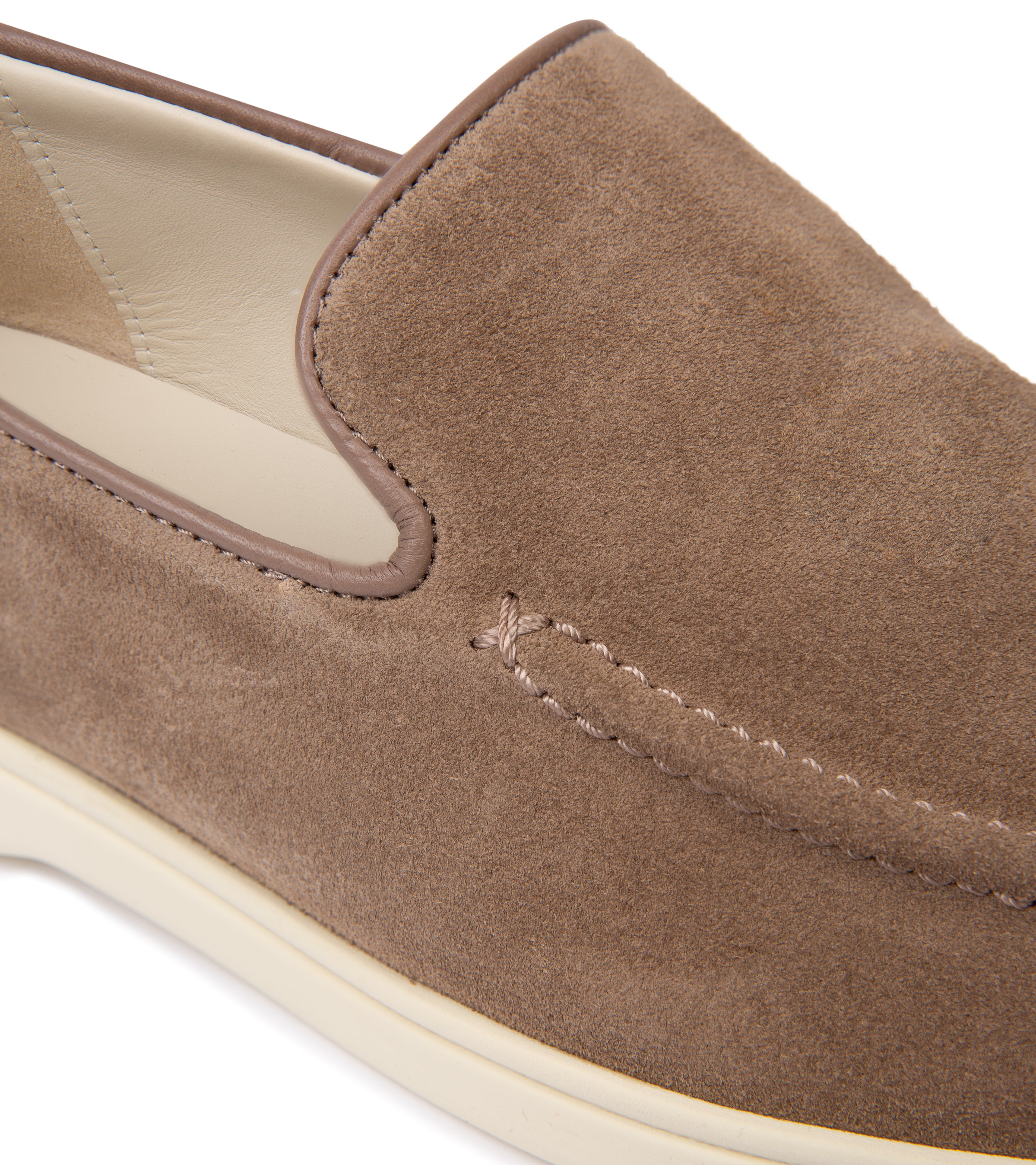 CQP Debonair Suede Slip-On Sneaker: Tabac