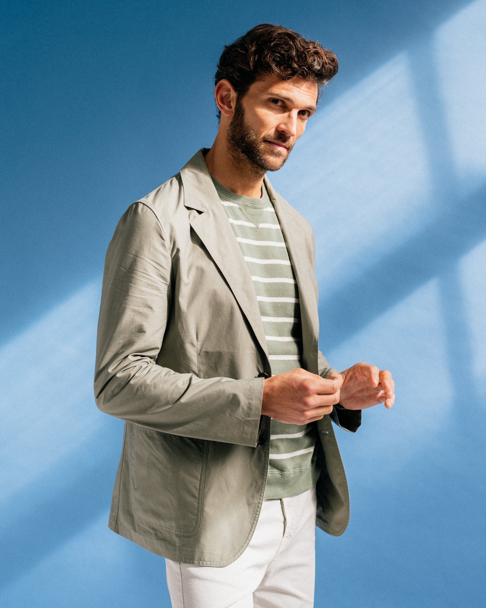 Trunk Ebury Organic Cotton Ventile Jacket: Olive