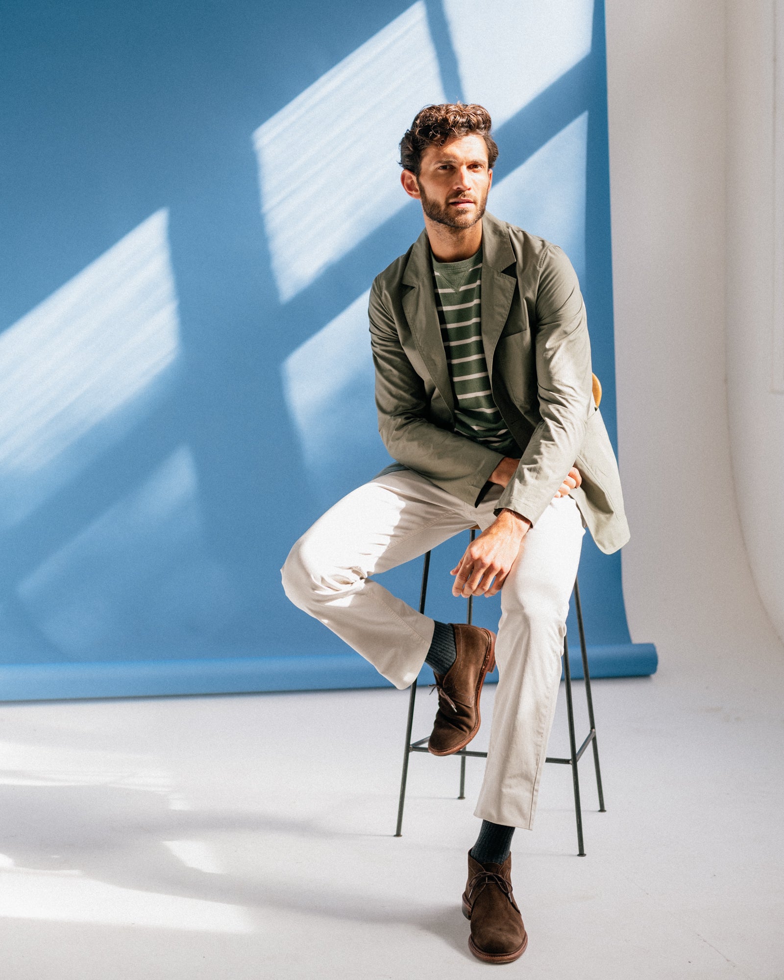 Trunk Ebury Organic Cotton Ventile Jacket: Olive