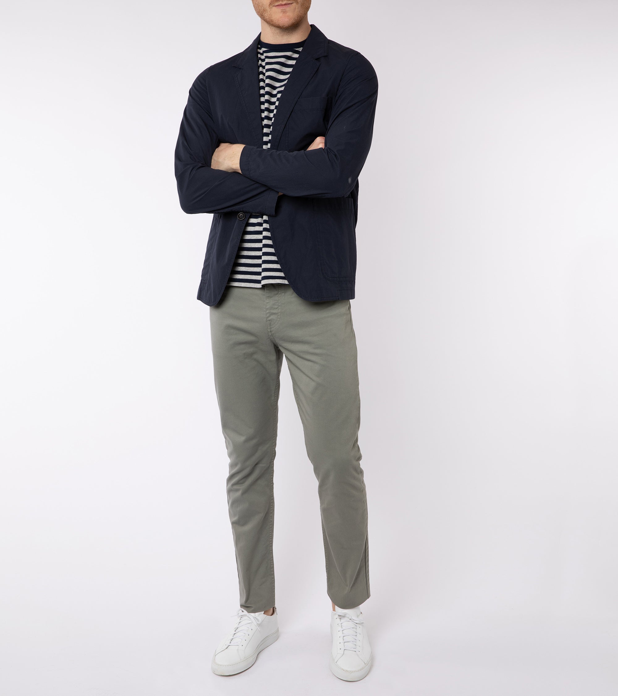 Trunk Duke Cotton 5 Pocket Trousers: Pale Olive