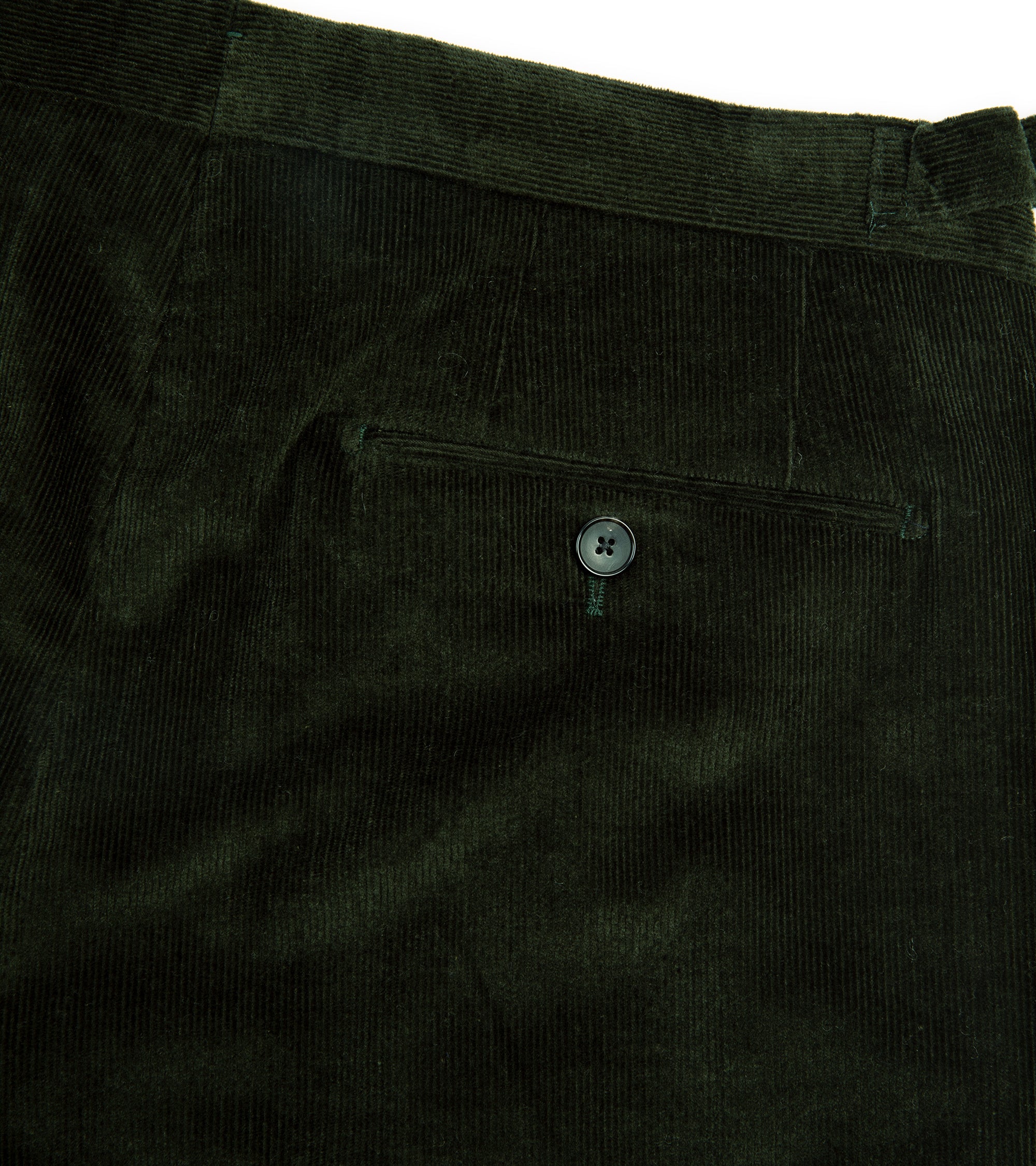 Trunk Wigmore Italian Cotton Needlecord Suit Trousers: Green