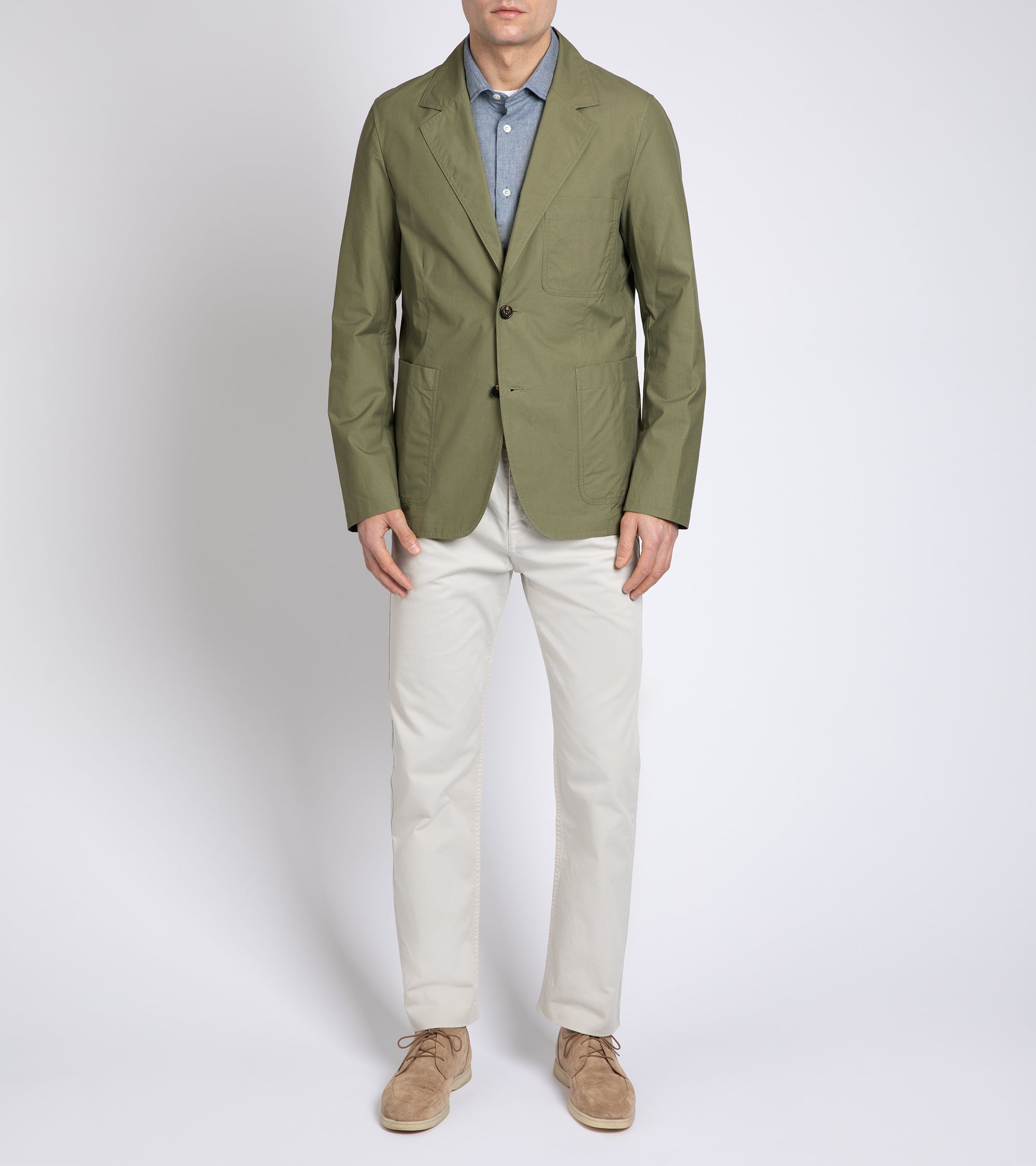 Trunk Ebury Organic Cotton Ventile Jacket: Olive