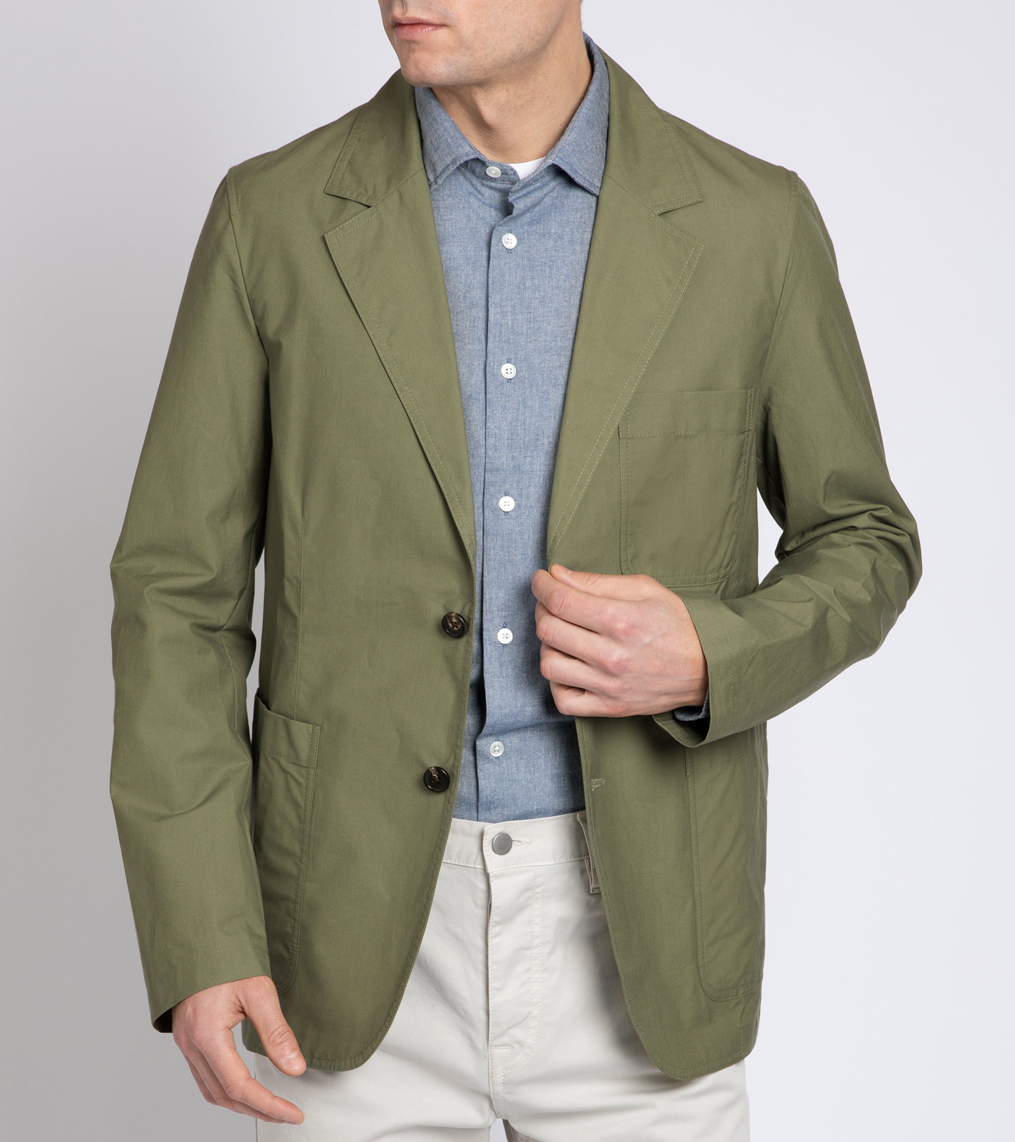 Trunk Ebury Organic Cotton Ventile Jacket: Olive
