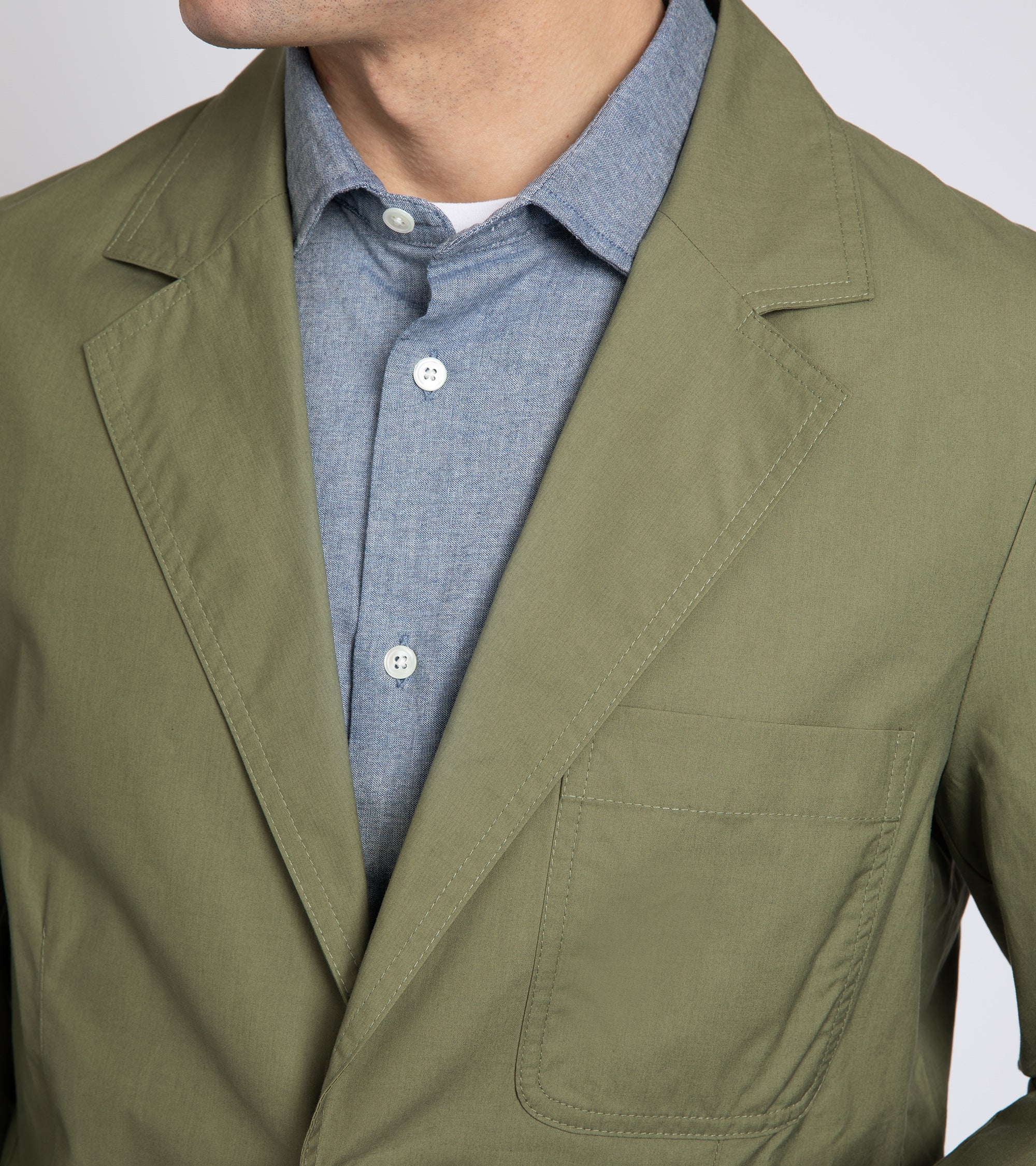 Trunk Ebury Organic Cotton Ventile Jacket: Olive