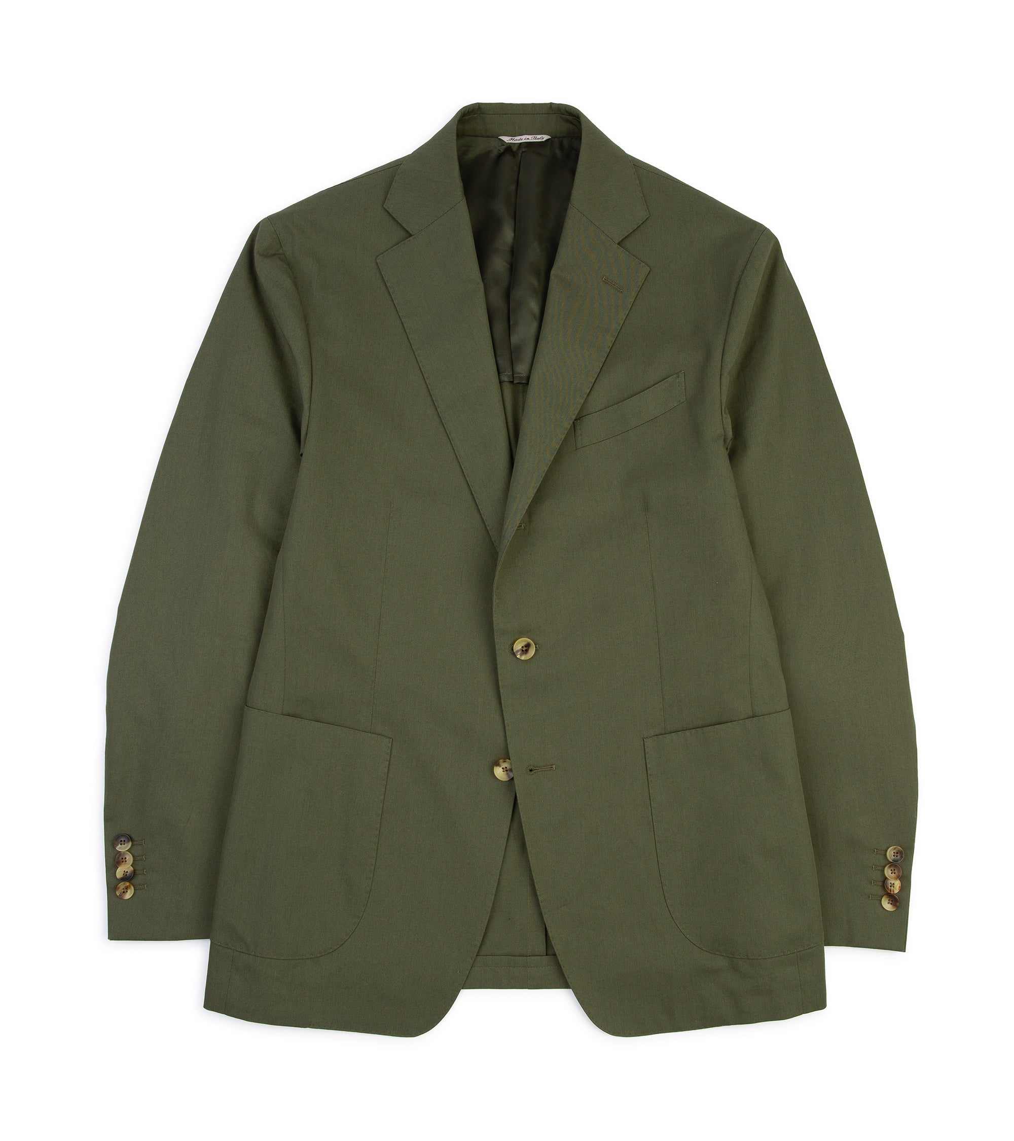 Trunk Wigmore Organic Cotton Suit Jacket: Olive