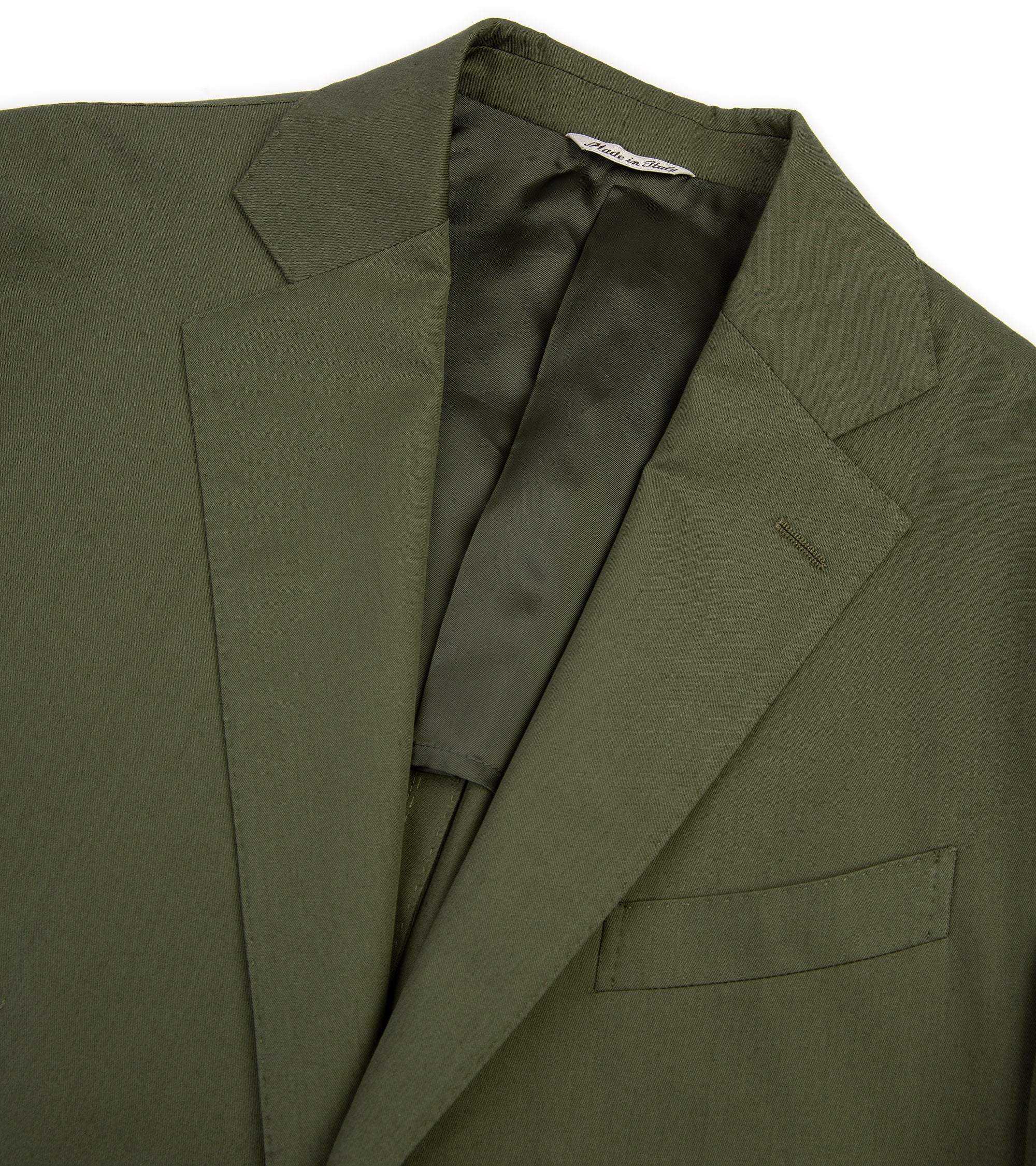 Trunk Wigmore Organic Cotton Suit Jacket: Olive